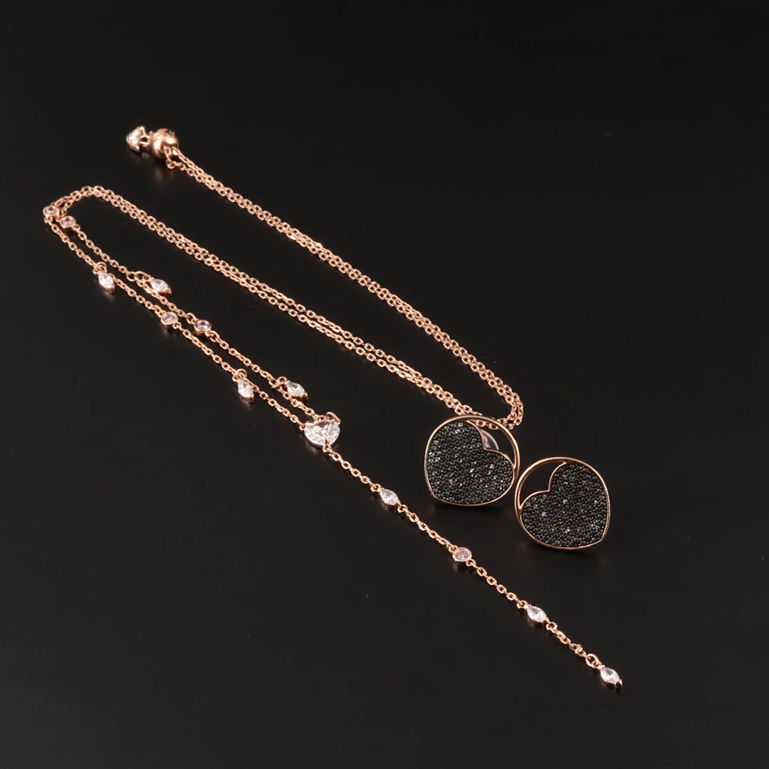 Swarovski Necklace and Earrings