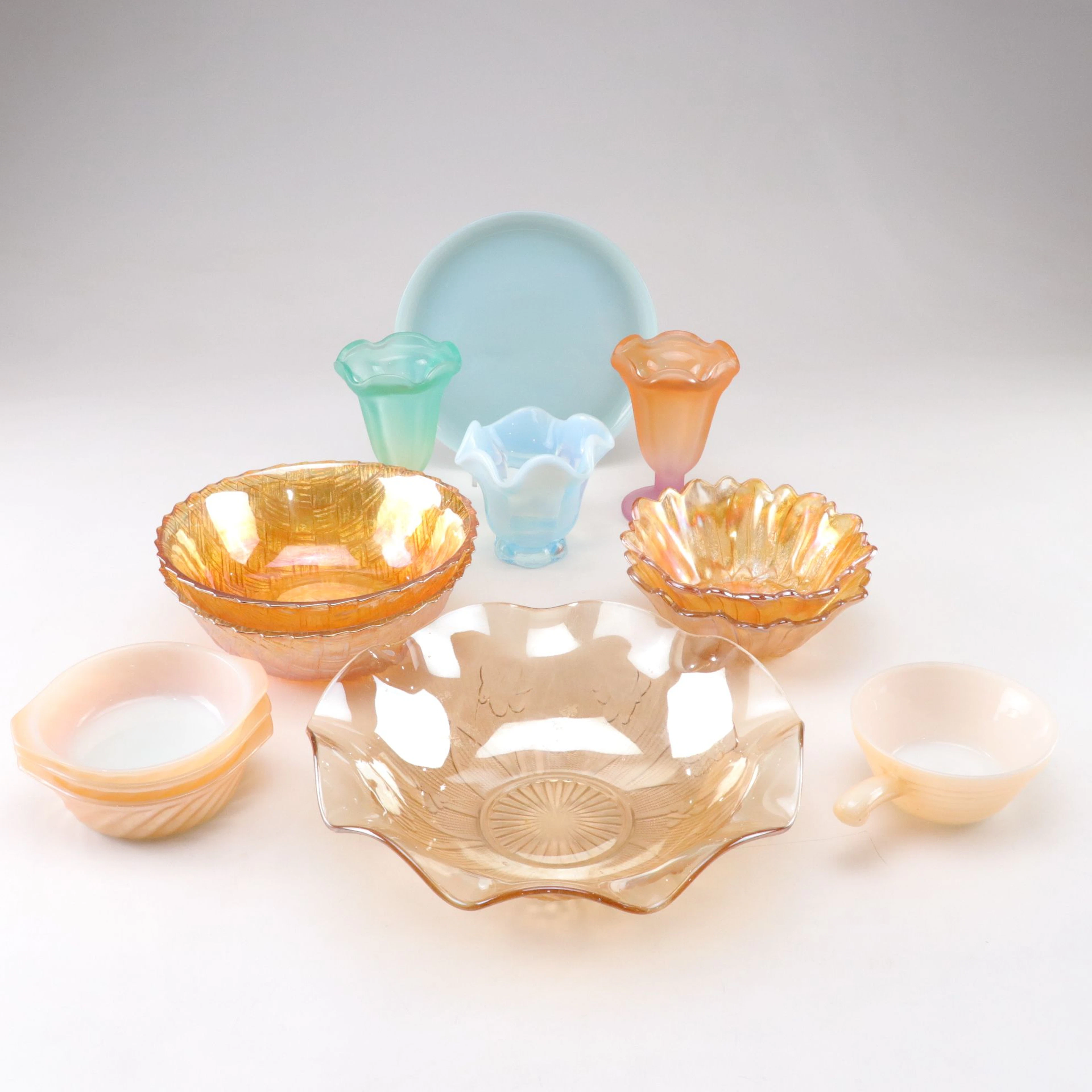 Fire-King, Indiana Glass, and More Serveware Including Individual Serving Bowls