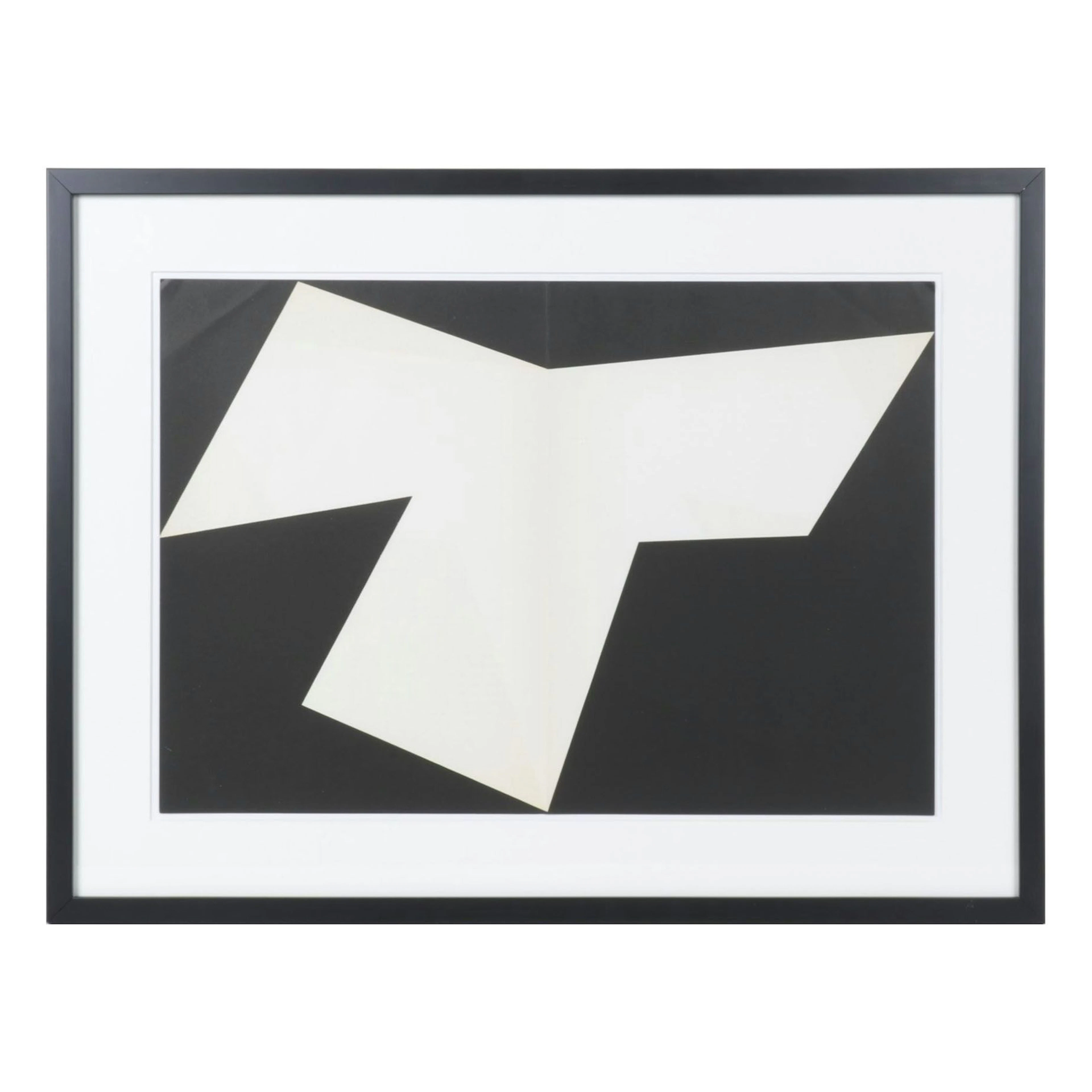 Ellsworth Kelly Double-Page Lithograph for "Derrière le Miroir," 1958