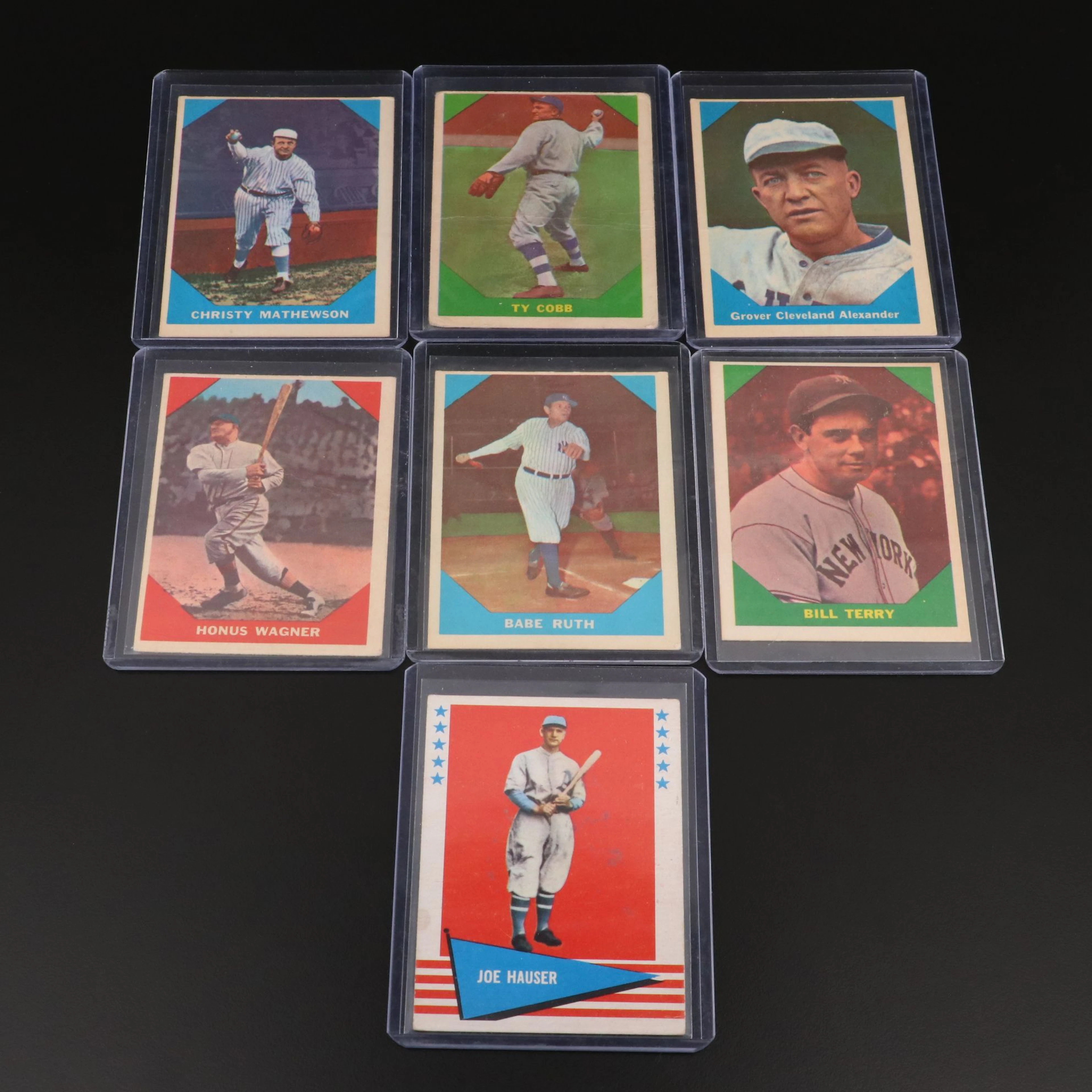 1960-1961 Fleer Baseball Cards Featuring Babe Ruth, Ty Cobb, and More