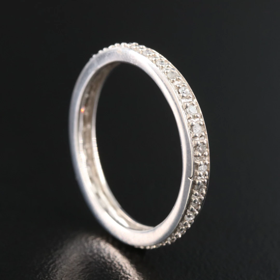 10K 0.23 CTW Diamond Eternity Ring