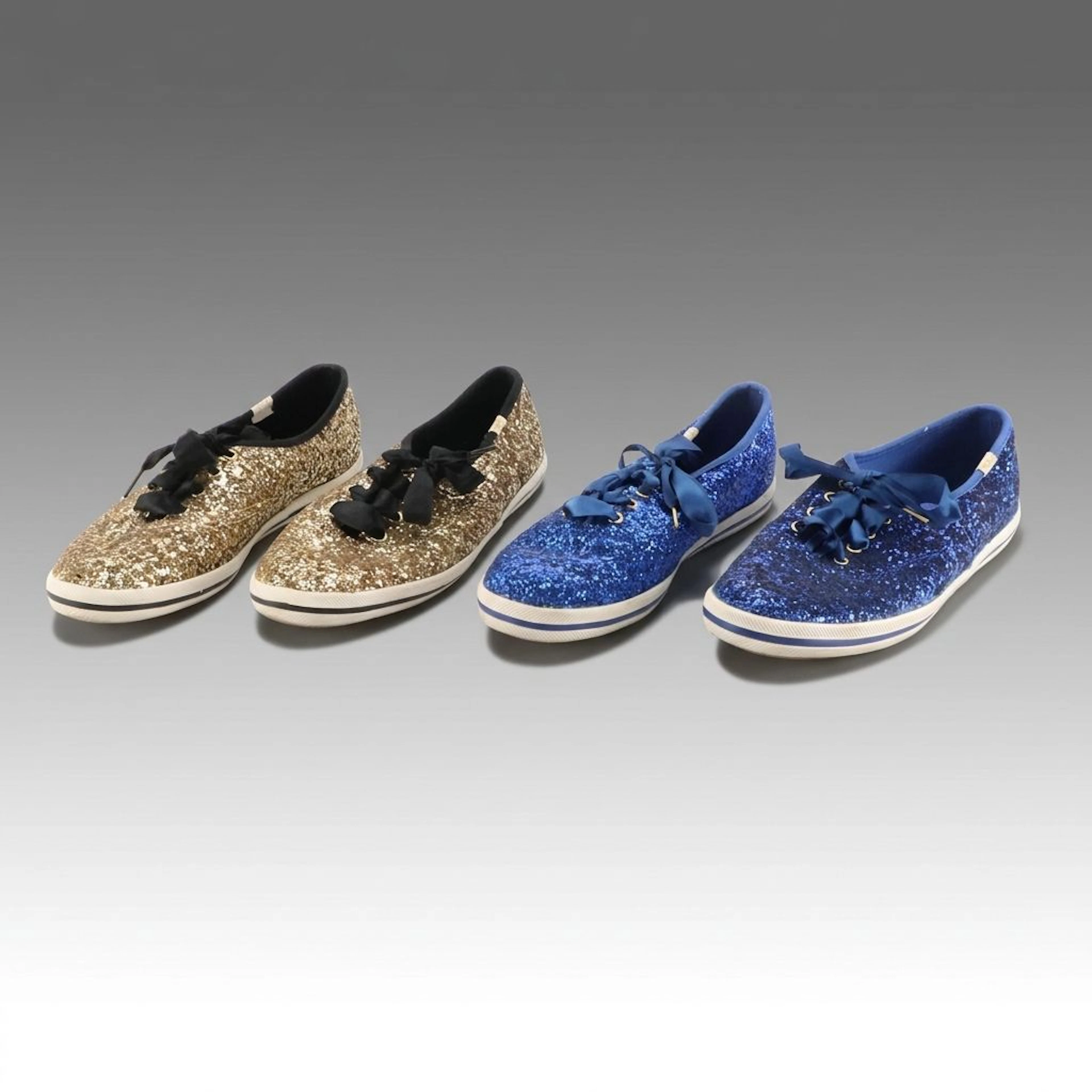 Keds for Kate Spade Champion and Blue Glitter Sneakers