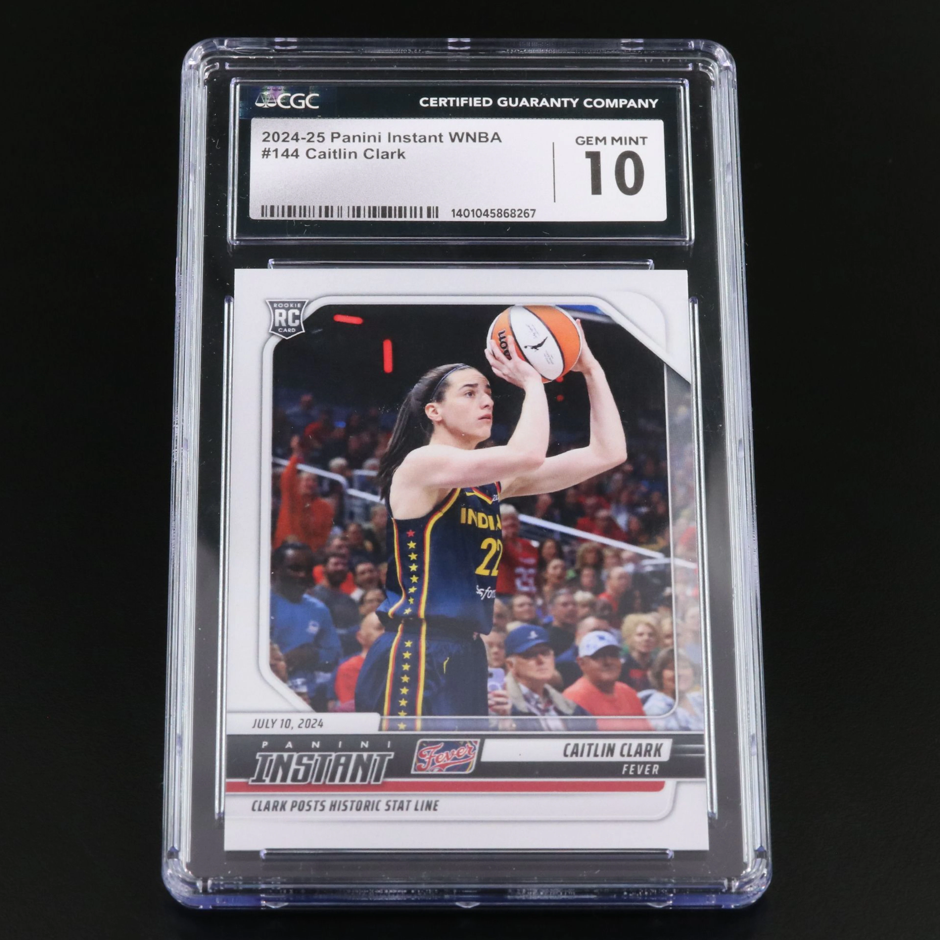 2024 Panini Instant Caitlin Clark Rookie Basketball Card Graded CGC 10