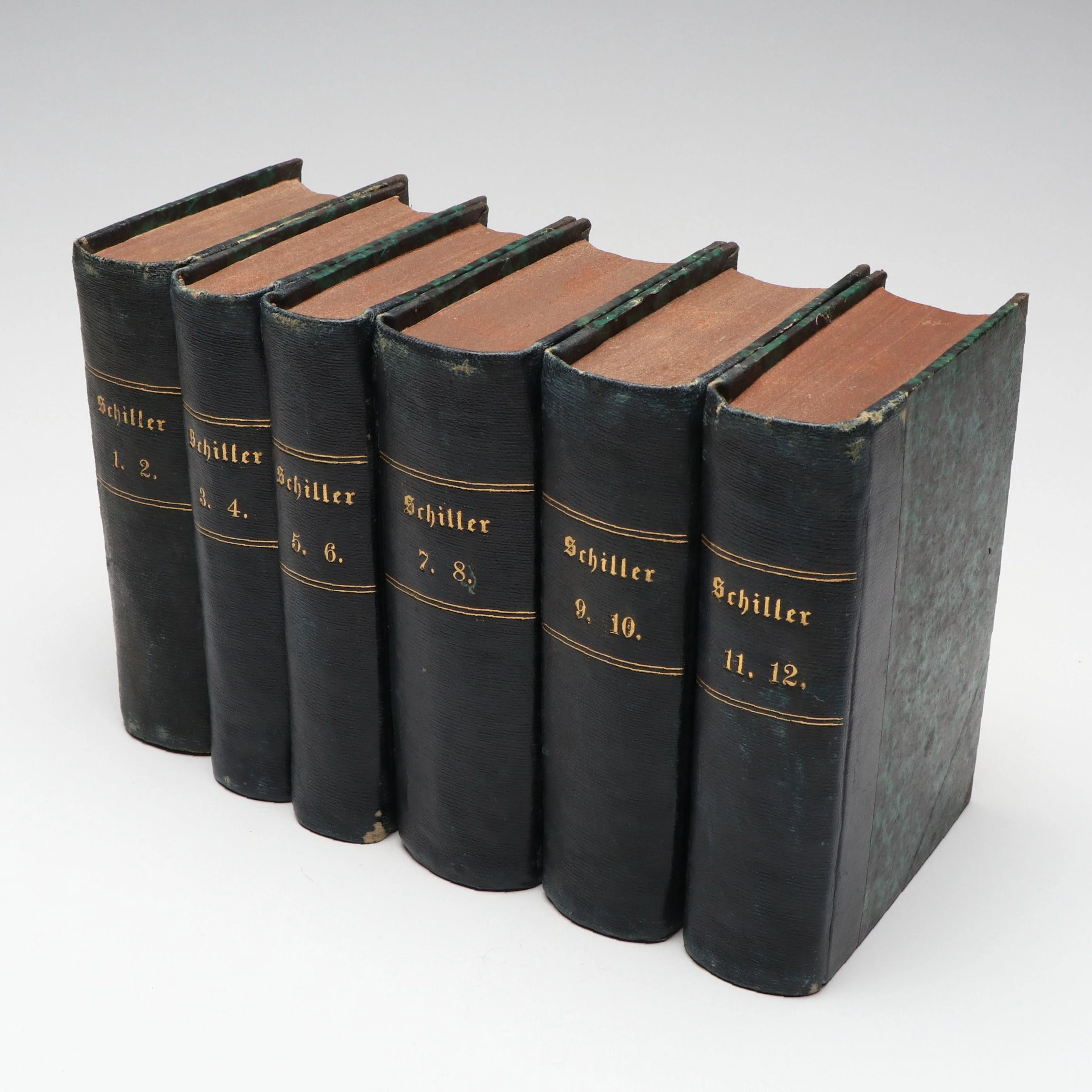 "Schillers sämmtliche Werke" Complete Set by Friedrich Schiller, 1869