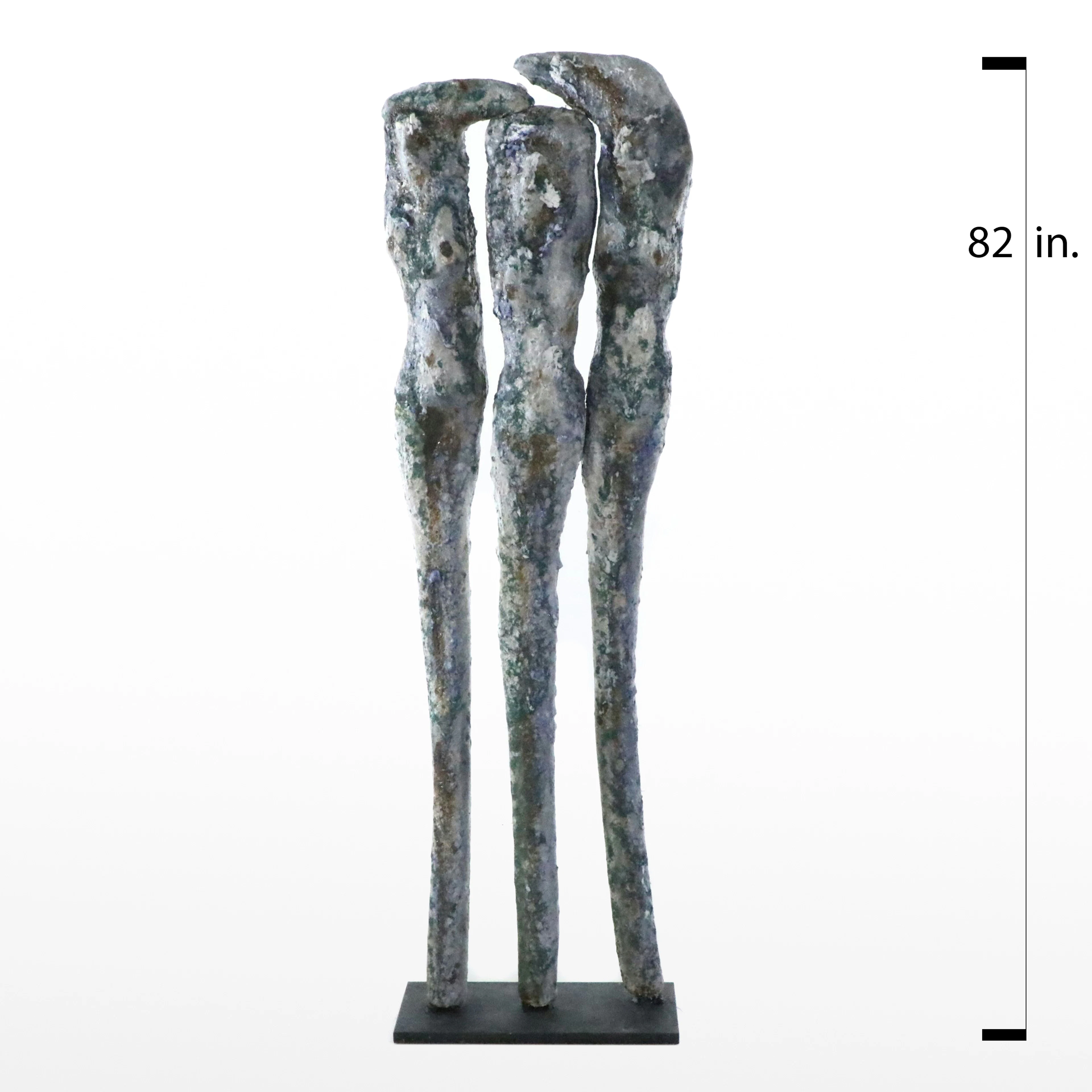 Mark Chatterley Life-Sized Abstract Glazed Ceramic Sculpture "Three
