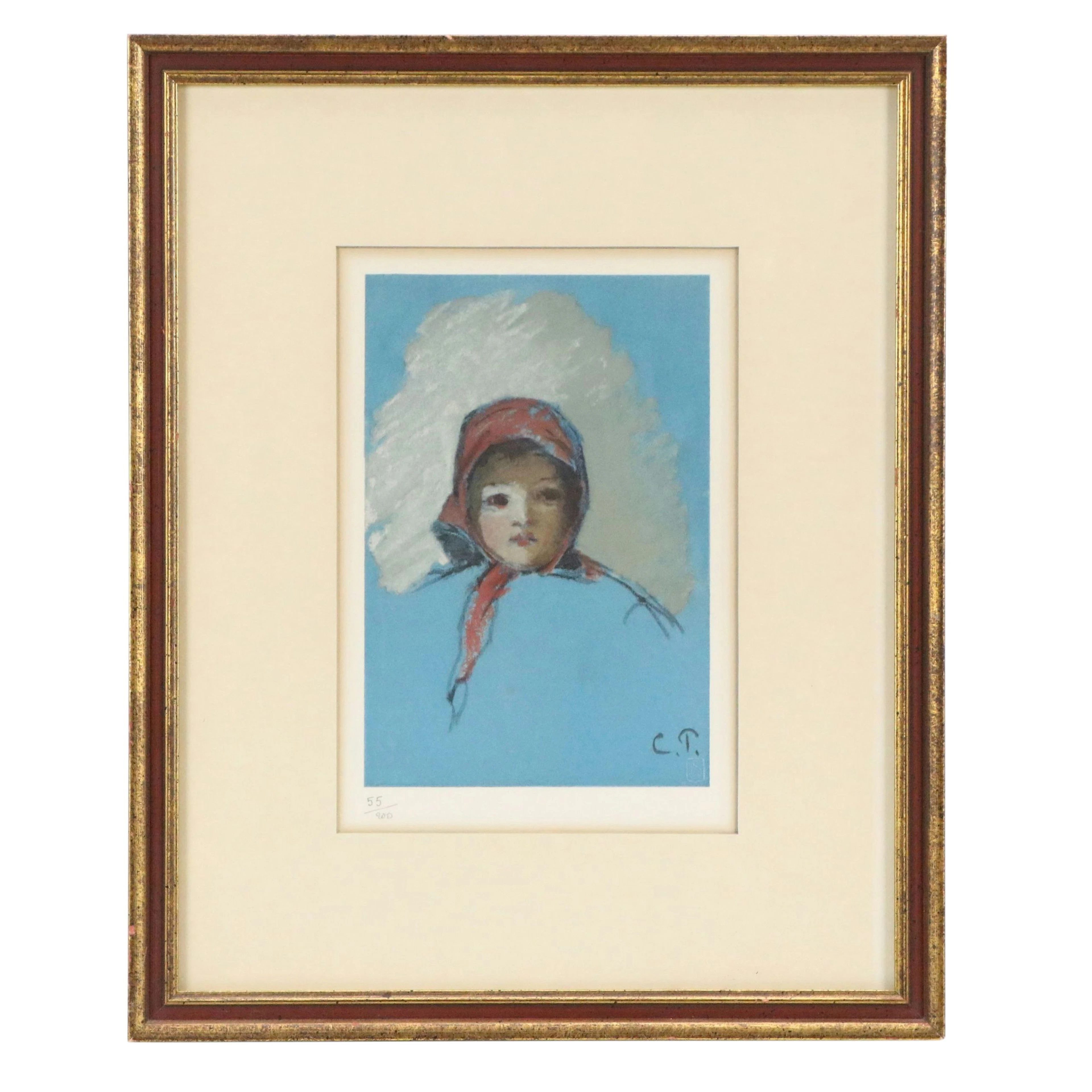 After Camille Pissarro Collotype "Portrait of Jeanne Rachel (Minette)"