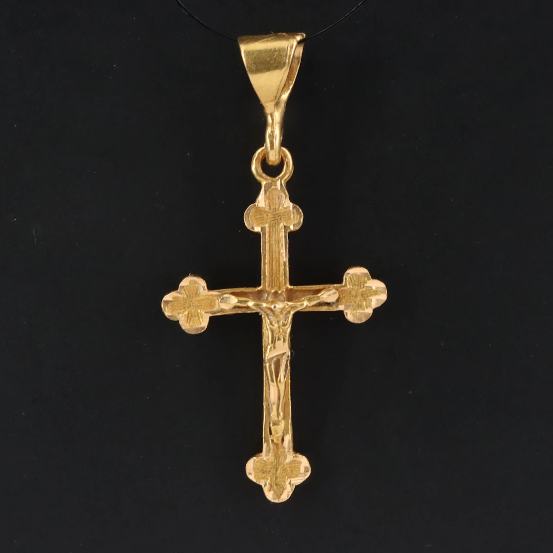 21K Crucifix Pendant