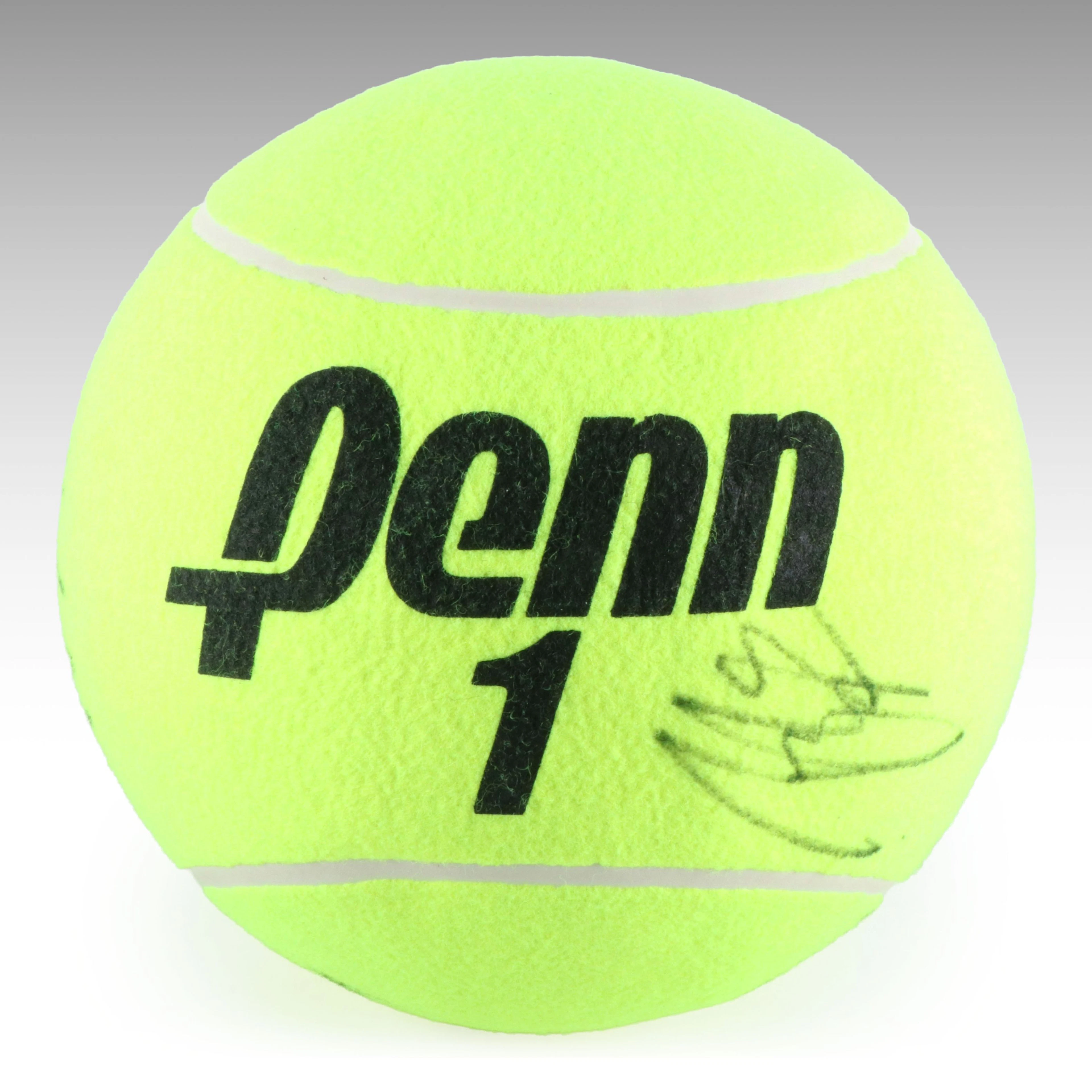 Roger Federer and More Signed 2014 Cincinnati Open Jumbo Tennis Ball