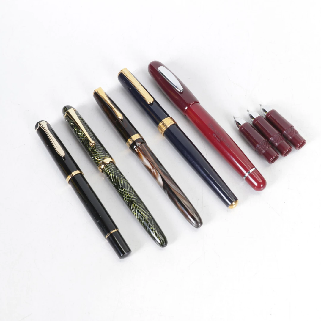 Waterman "Diplomat Classic" Fountain Pen and Four More Pens