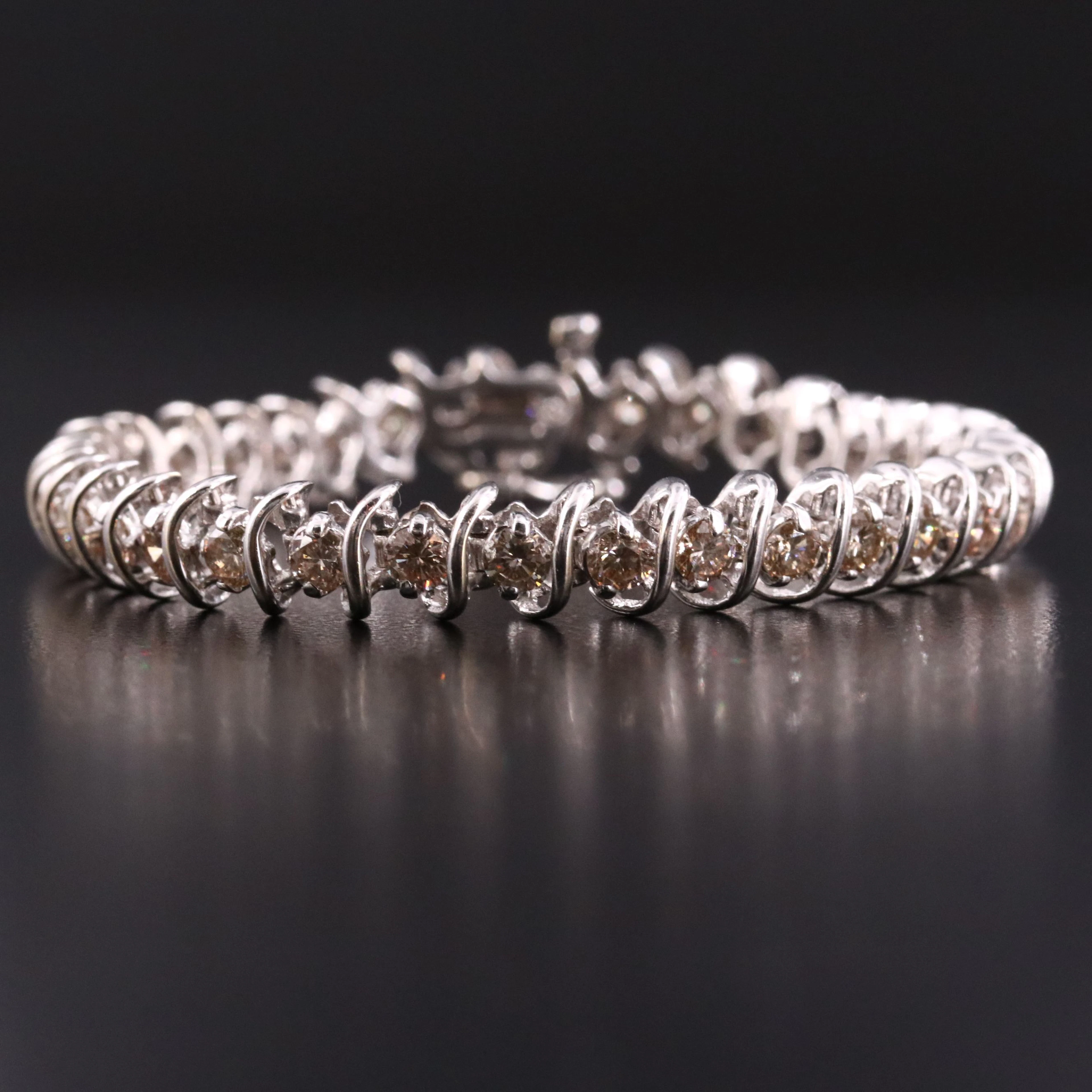 14K 6.12 CTW Diamond Line Bracelet
