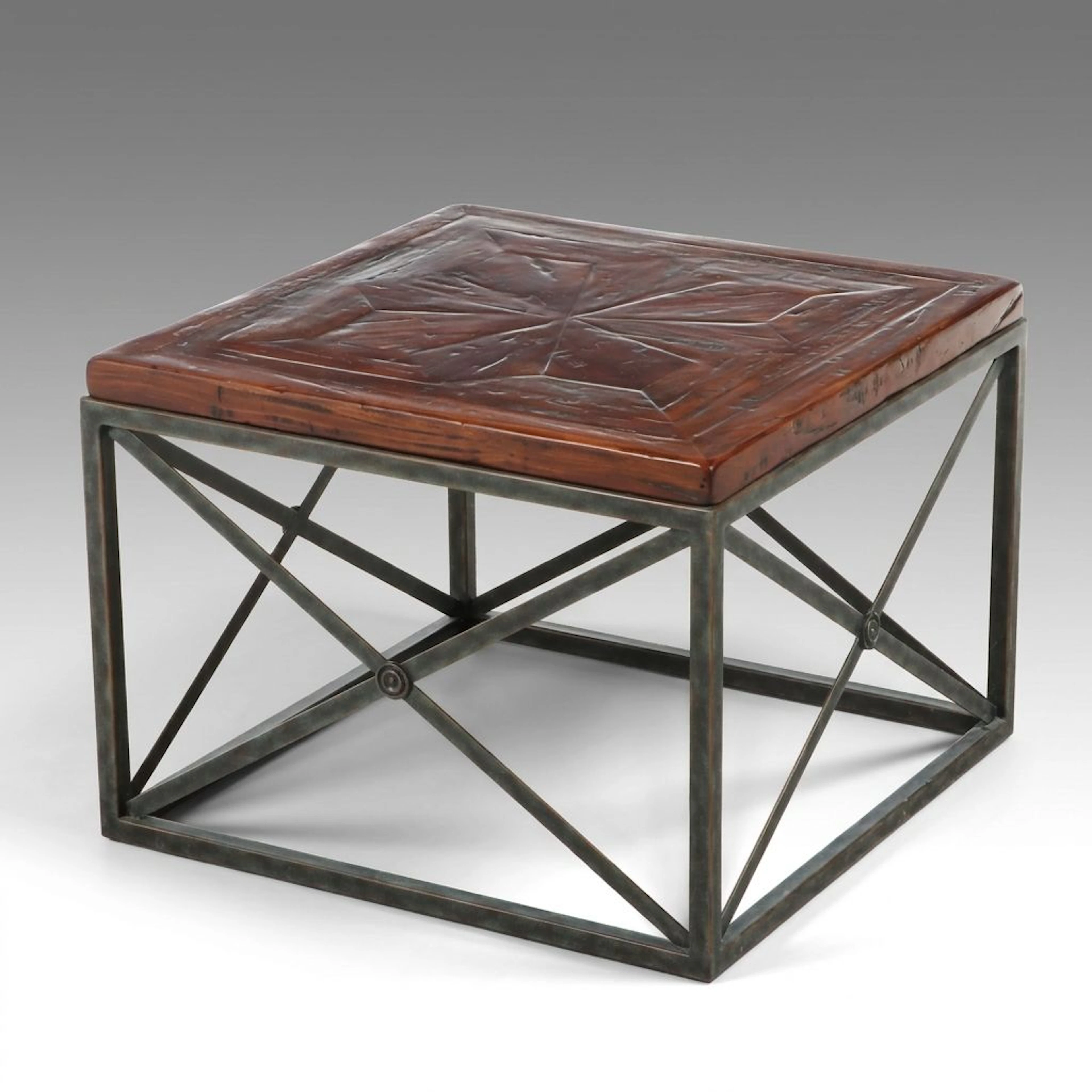 Theodore Alexander "Castle Bromwich" Antiqued Wood Top Coffee Table