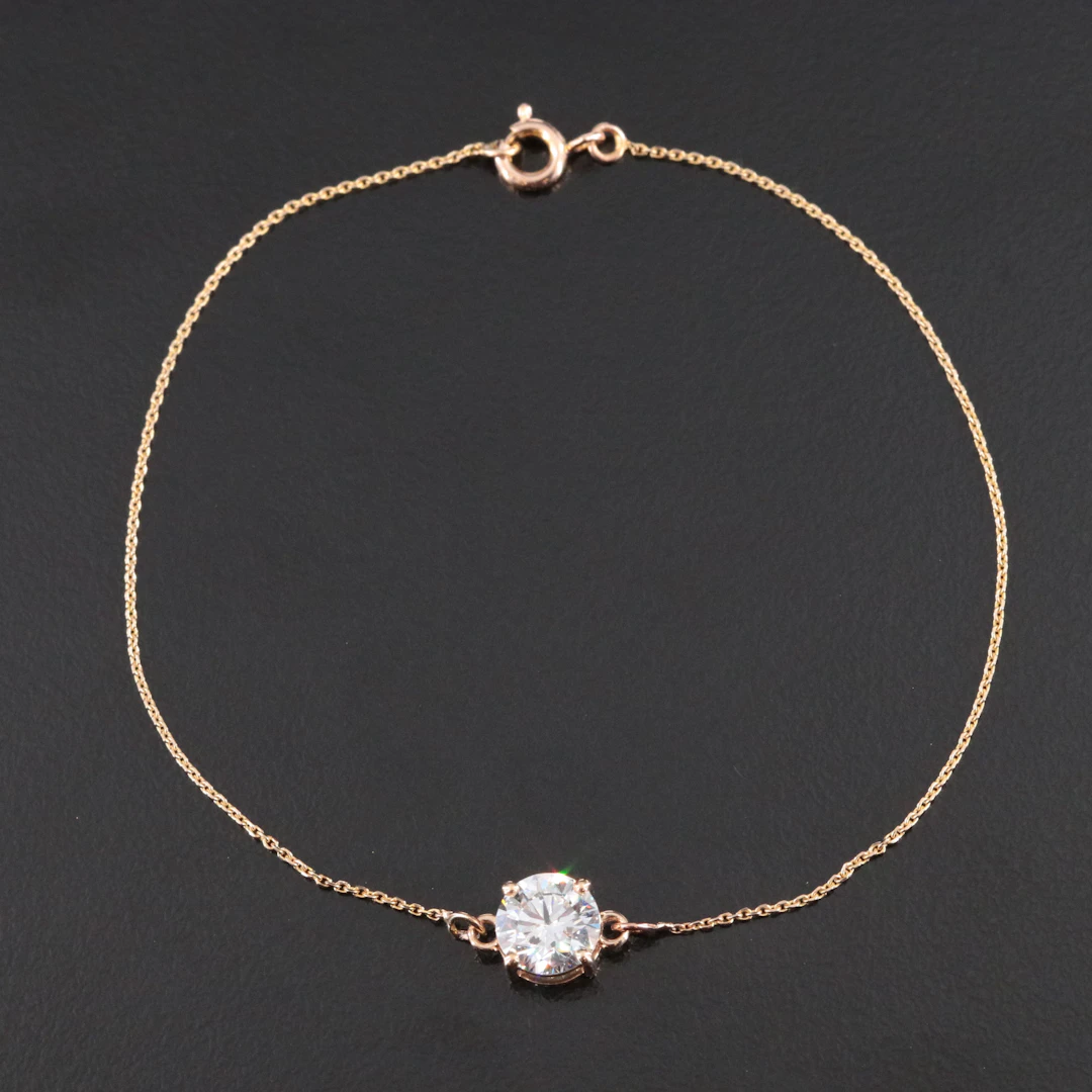 14K 1.16 CT Lab Grown Diamond Bracelet with IGI Report