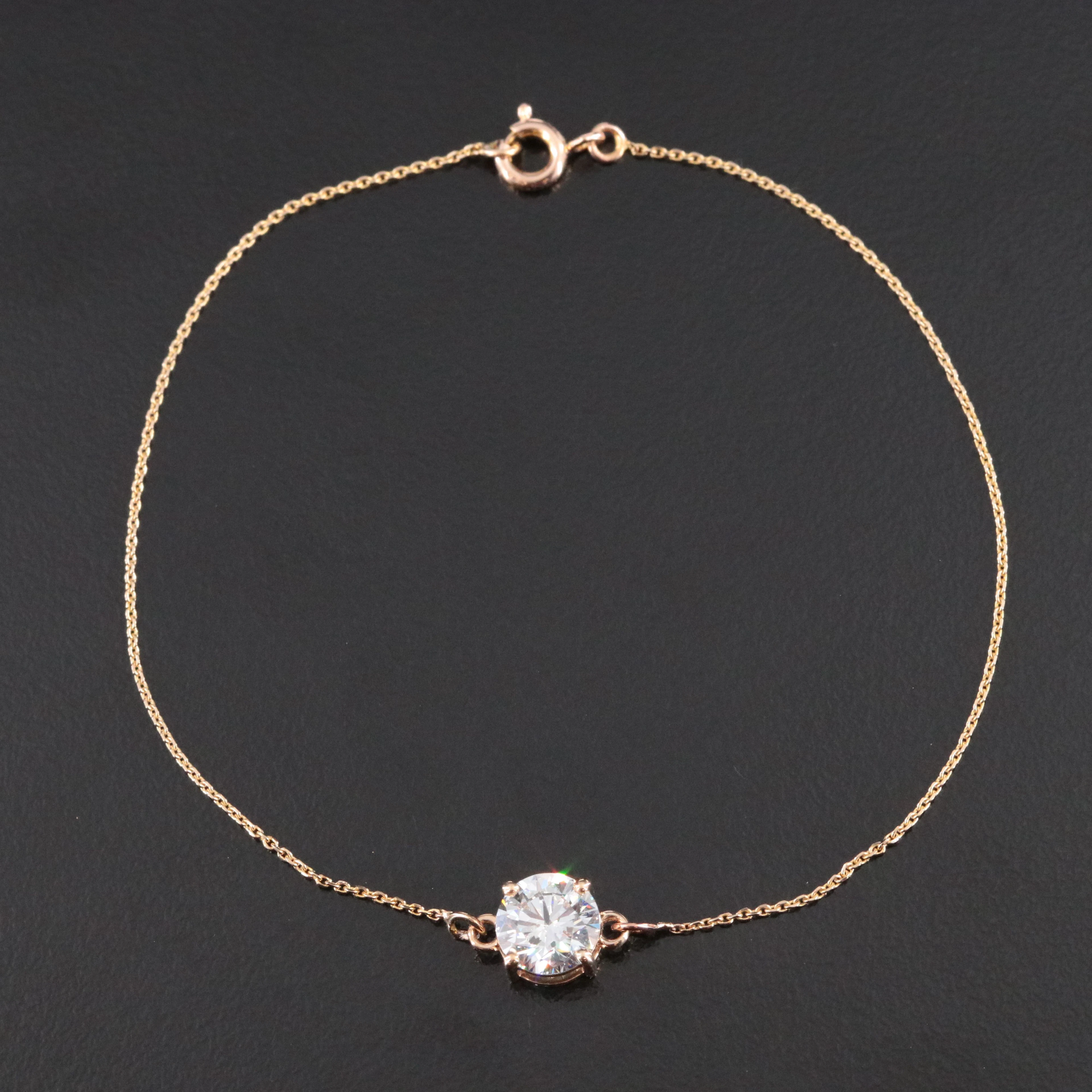 14K 1.16 CT Lab Grown Diamond Bracelet with IGI Report