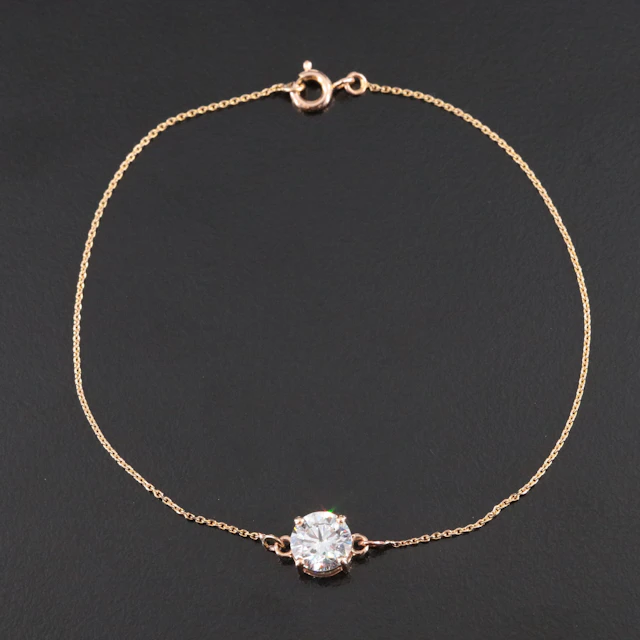 14K 1.16 CT Lab Grown Diamond Bracelet with IGI Report
