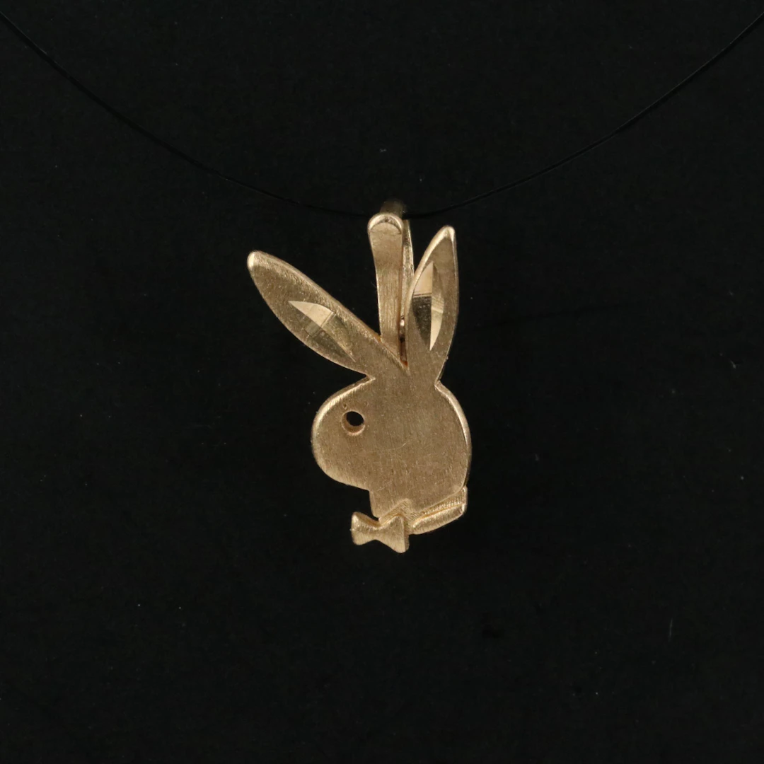 14K Playboy Bunny Pendant