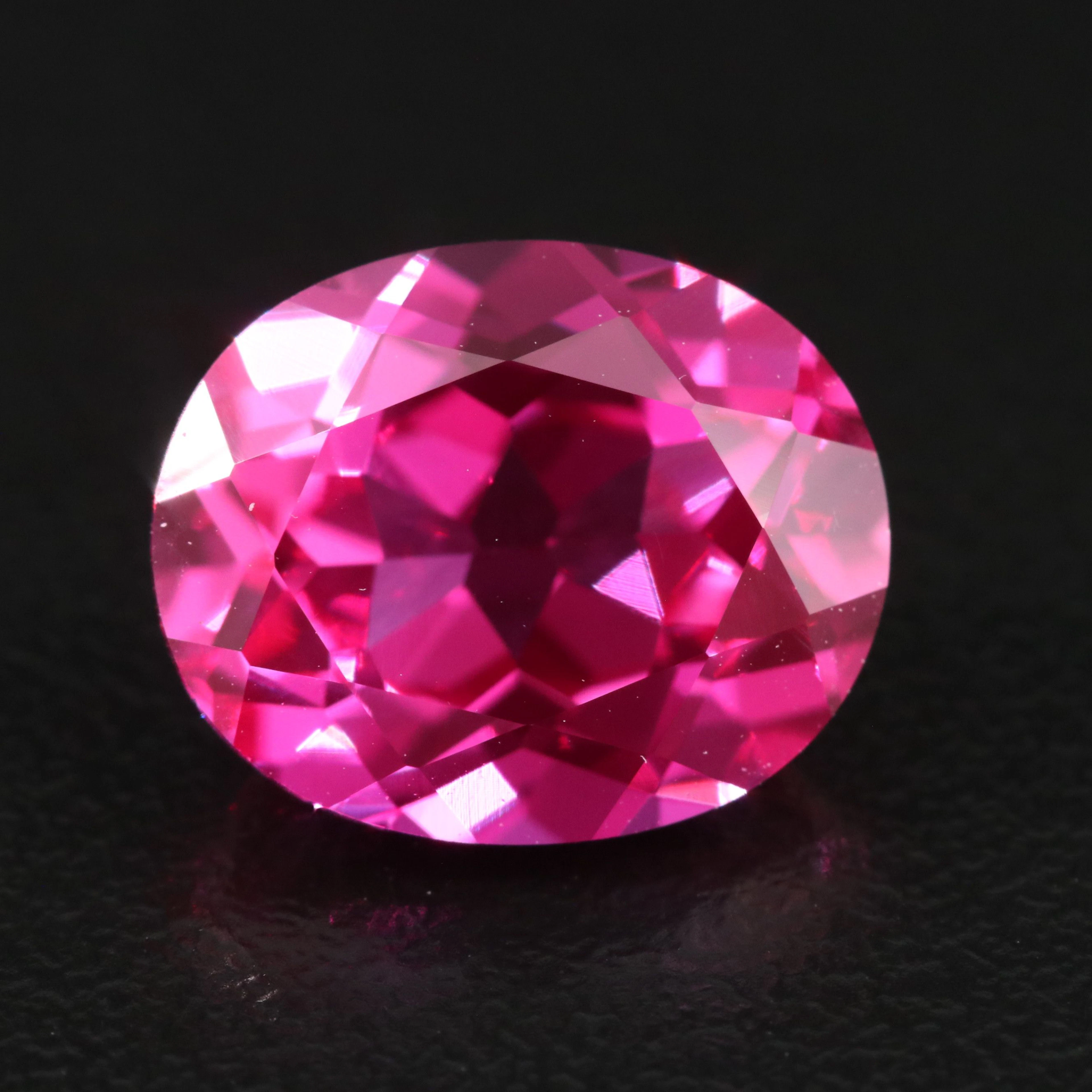 Loose 5.02 CT Lab Grown Pink Sapphire