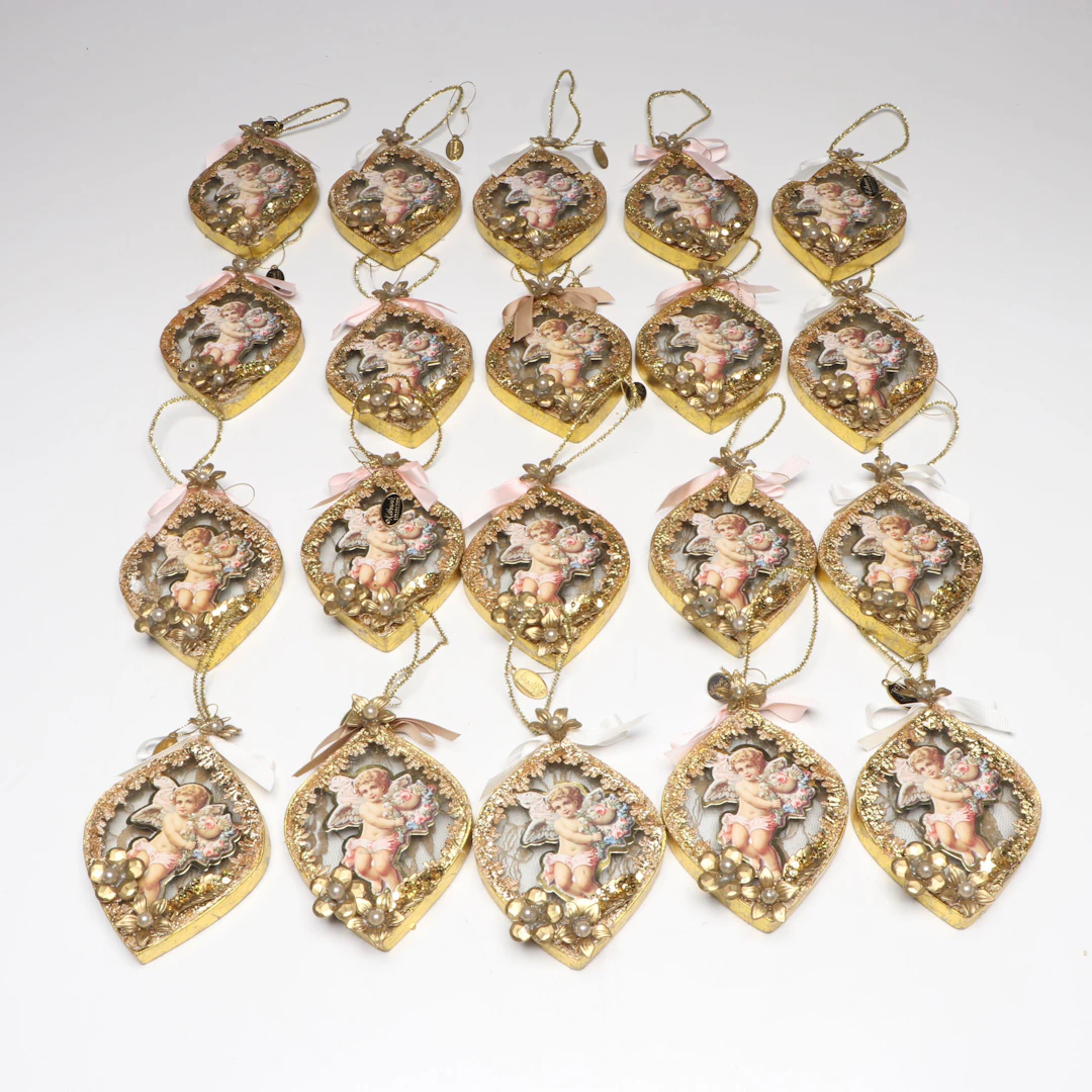 Katherine's Collection Victorian Style Cherub Ornaments