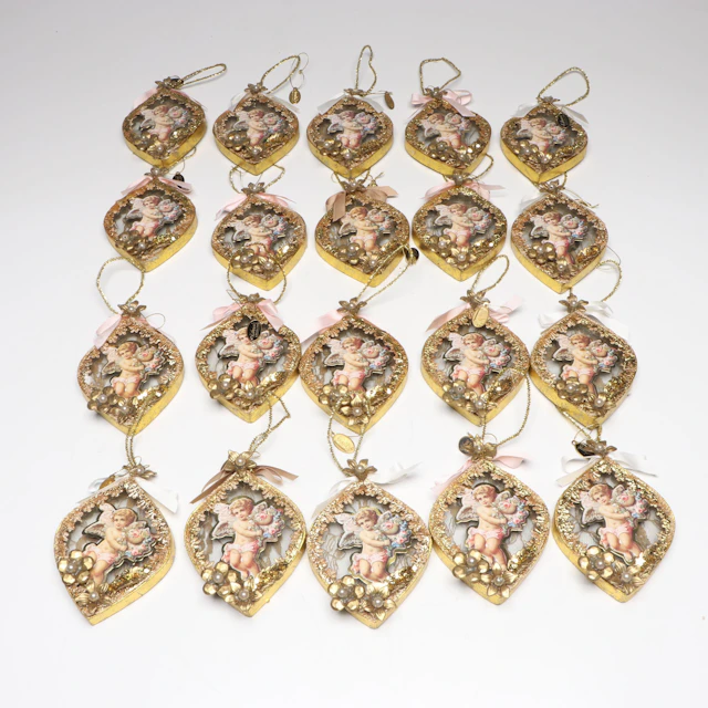 Katherine's Collection Victorian Style Cherub Ornaments