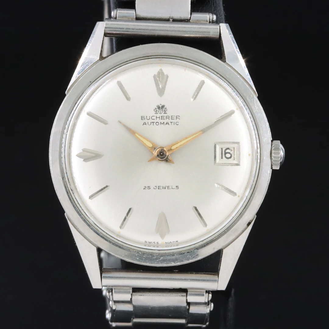 Bucherer Classic Mid Century Stainless Steel Automatic Watch