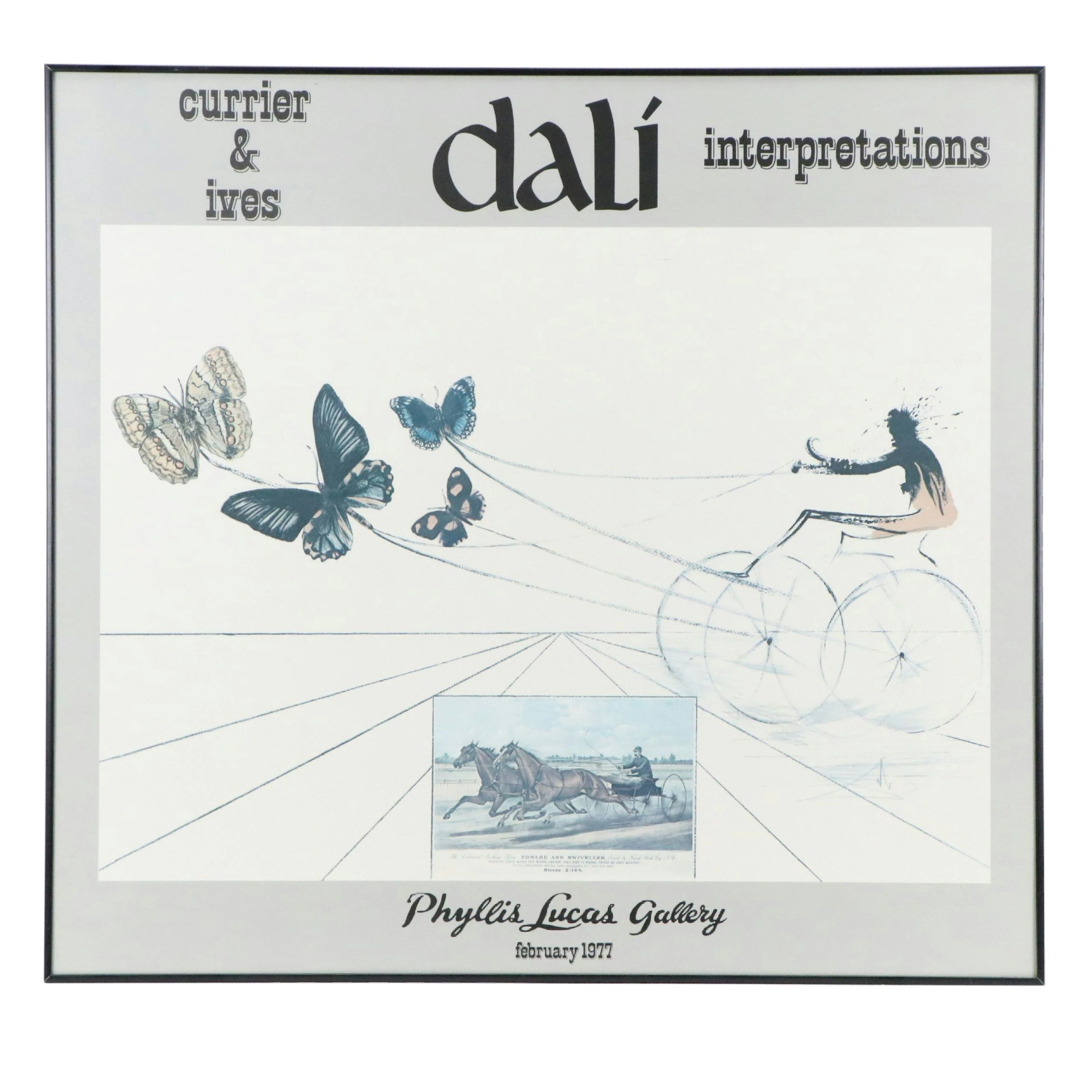 Offset Lithograph Poster "Currier & Ives: Dalí Interpretations"