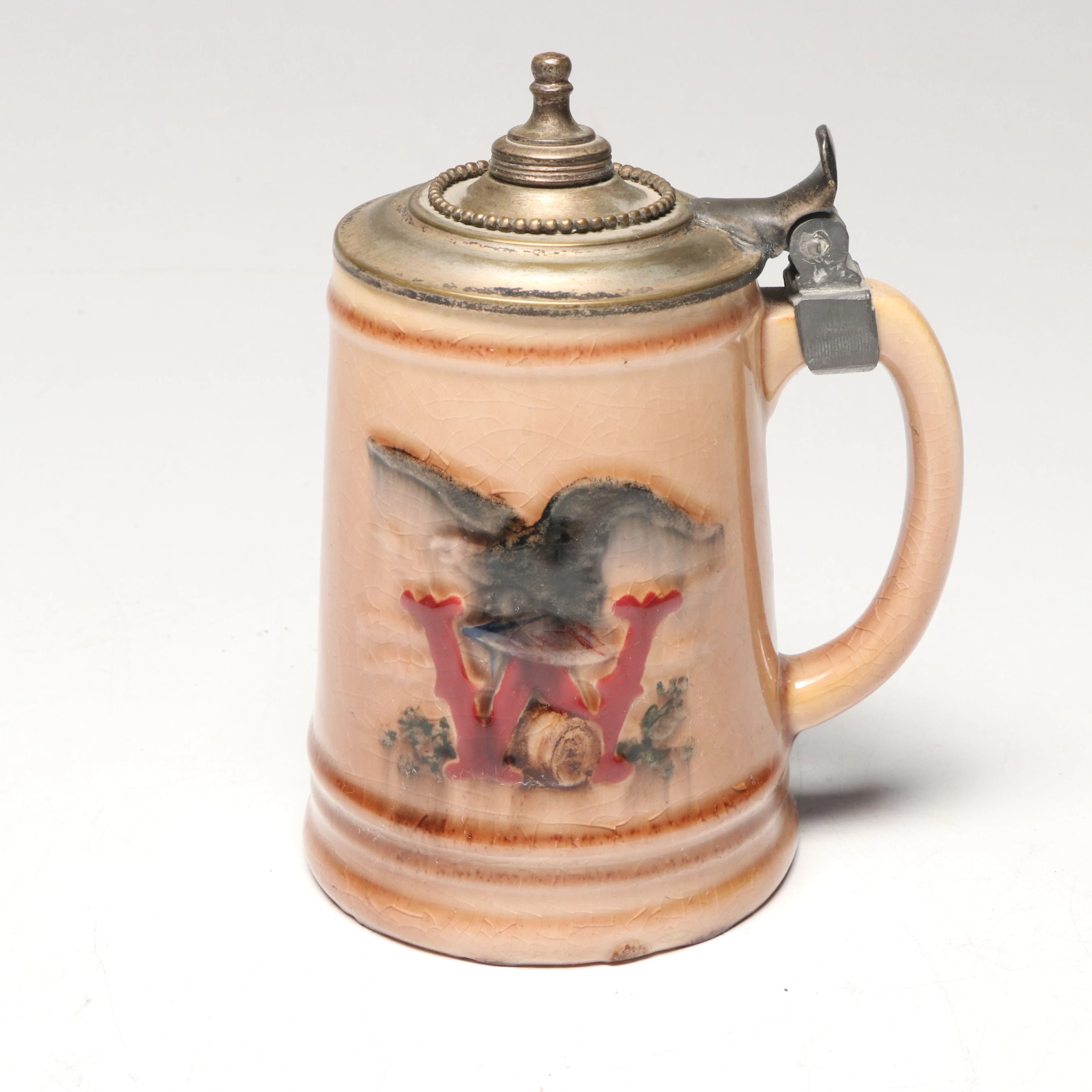 Rookwood Pottery for George Wiedemann Brewing Co. Beer Stein, 1948