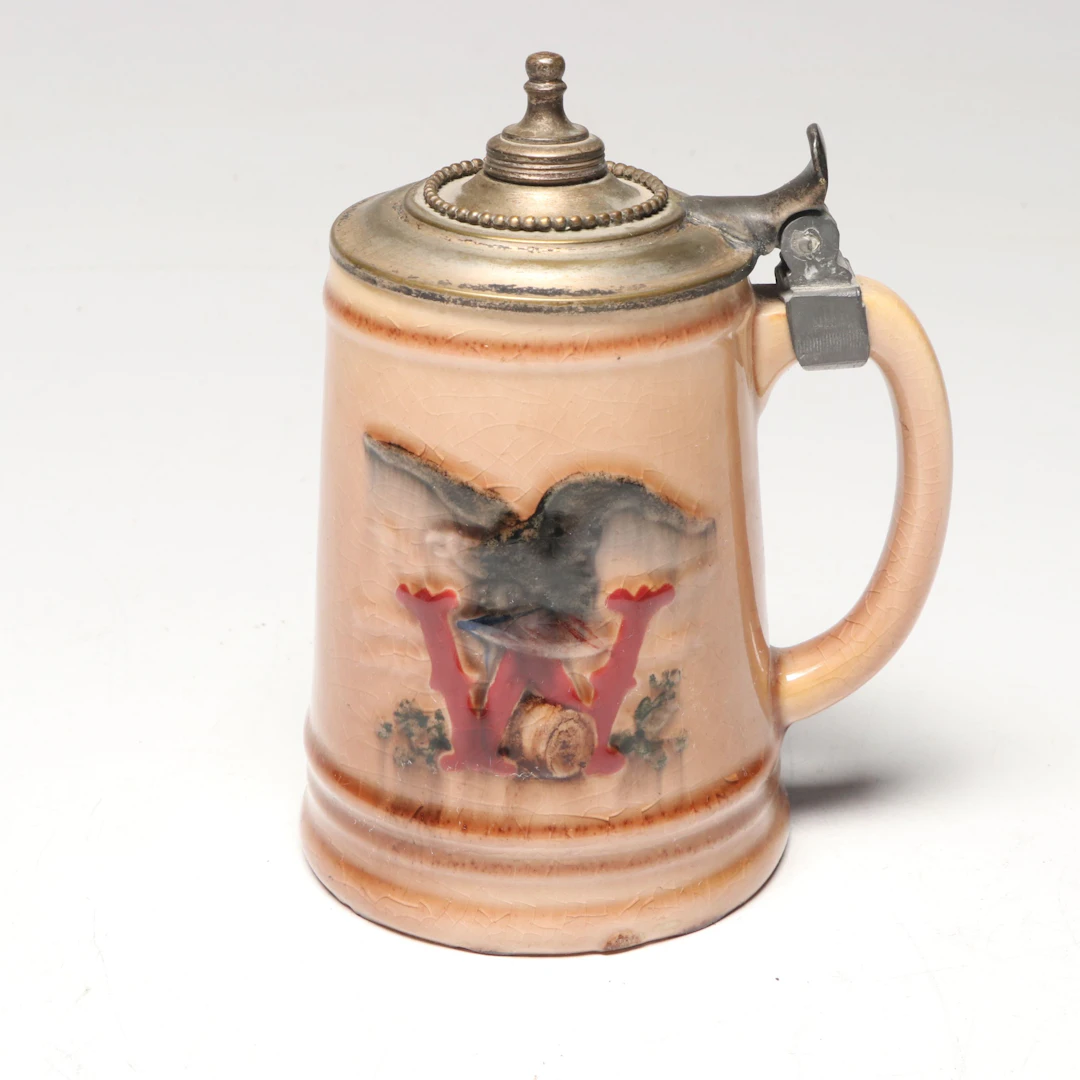 Rookwood Pottery for George Wiedemann Brewing Co. Beer Stein, 1948