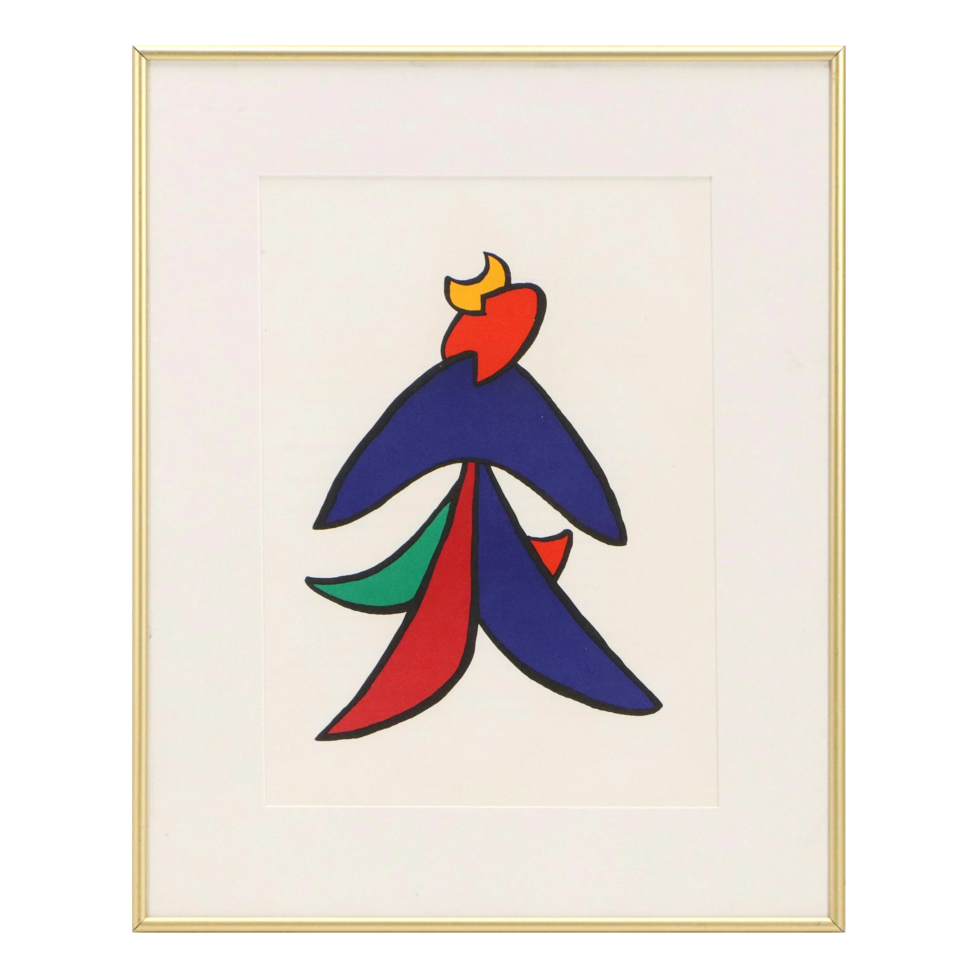 Alexander Calder "Stabiles" Lithograph for "Derrière le Miroir," 1963