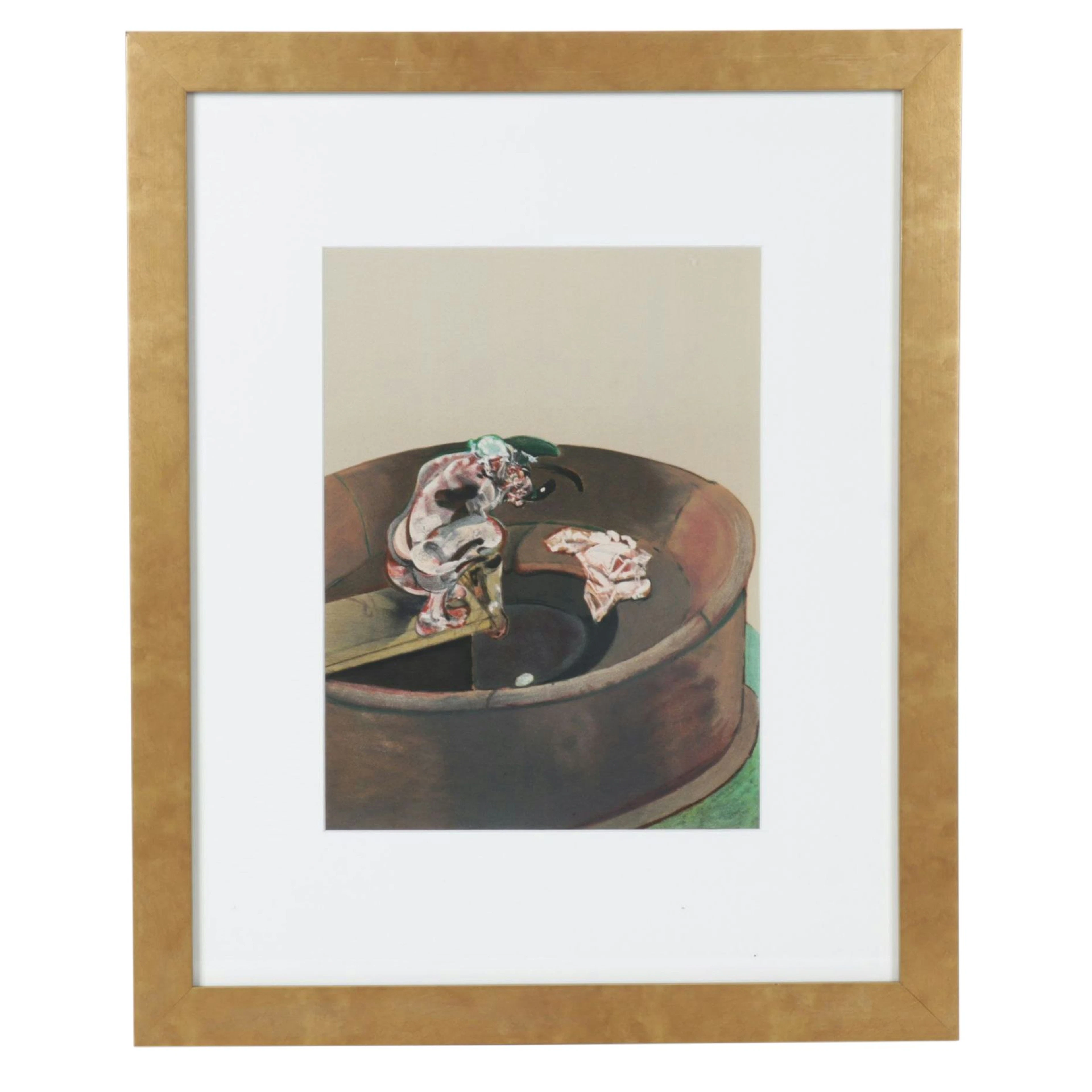 Francis Bacon Color Lithograph "George Dyer Crouching," 1966