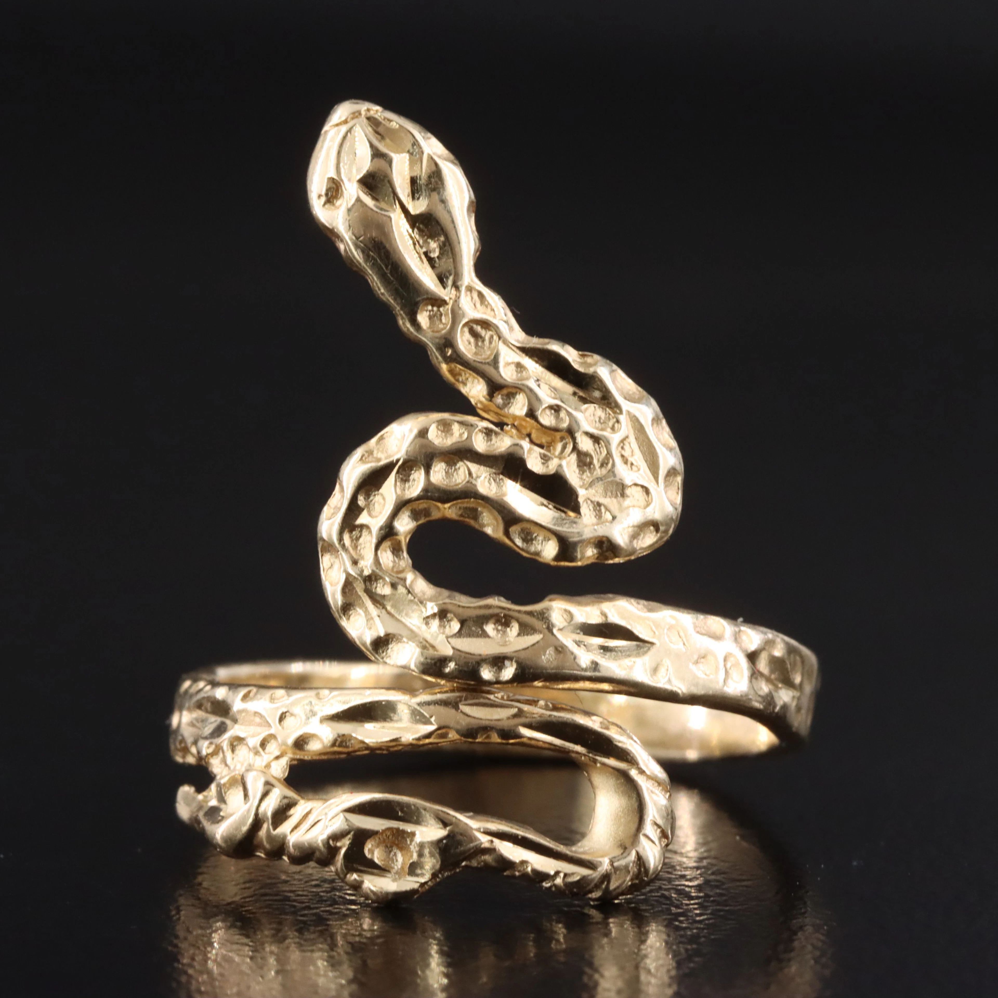 14K Snake Wrap Ring