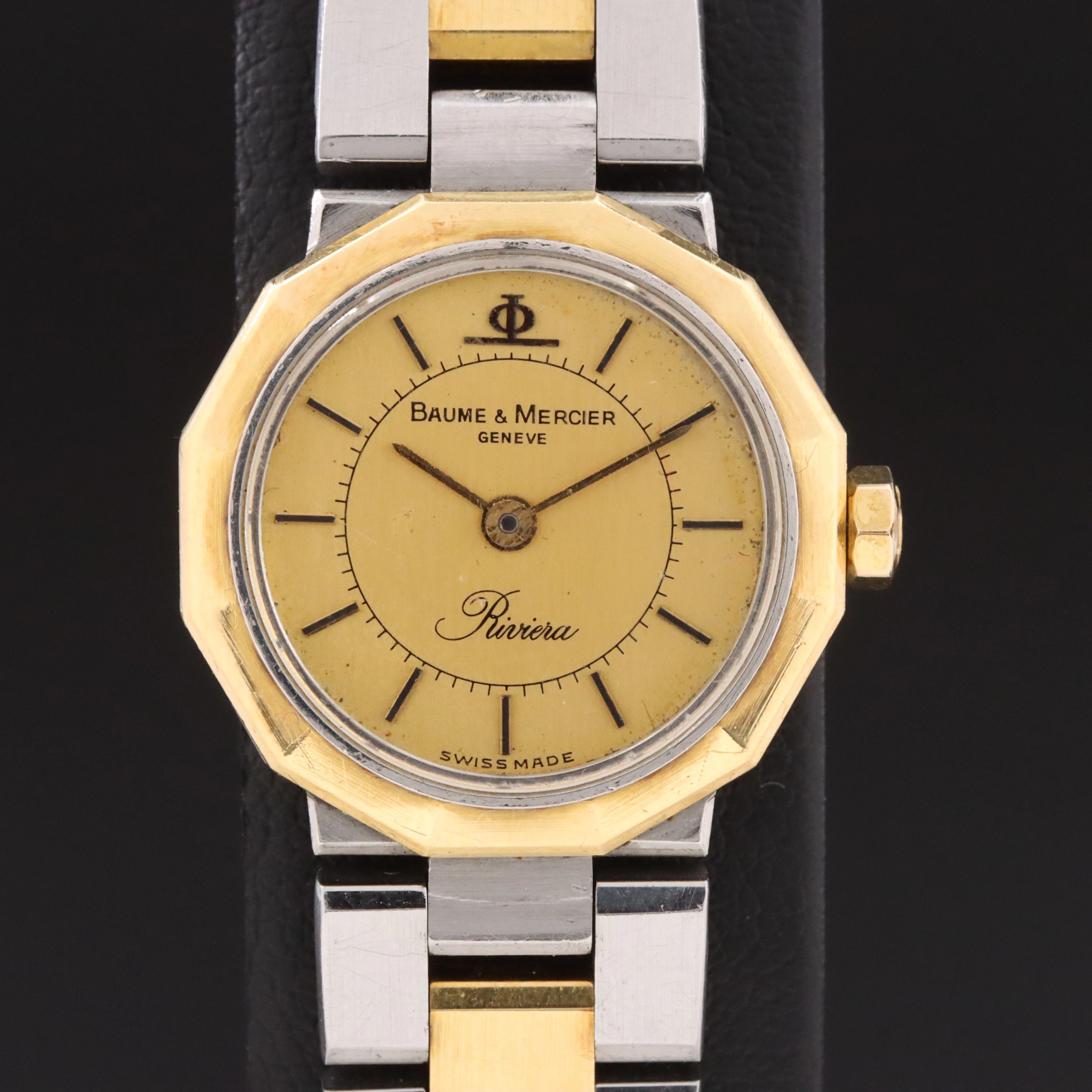 Baume & Mercier Riviera 18K and Stainless Steel Quartz Watch