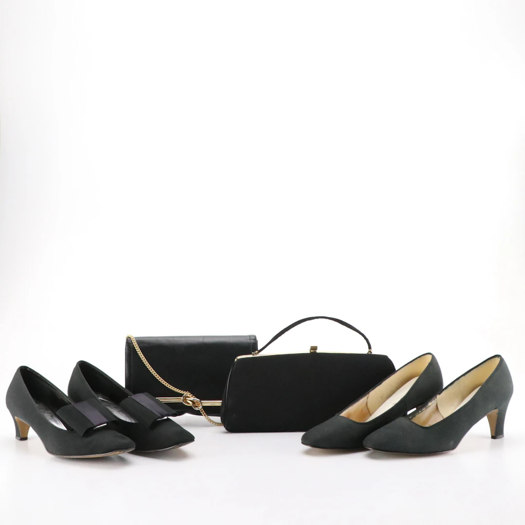 Harry Levine and Susan Gail Evening Bags with Imperial and Encanto Pumps