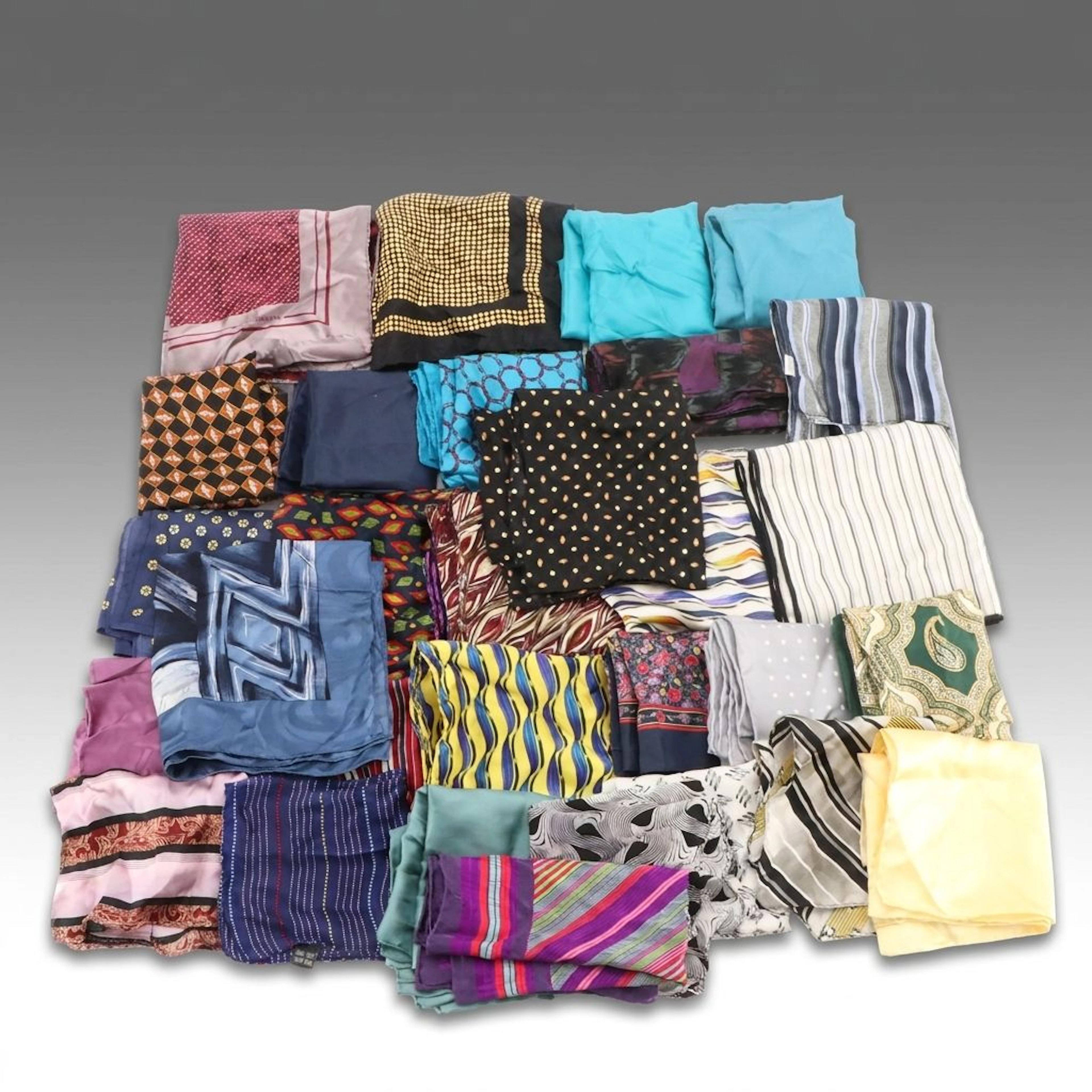 Silk Printed Handkerchiefs and Pocket Squares from Giorgio Armani and More