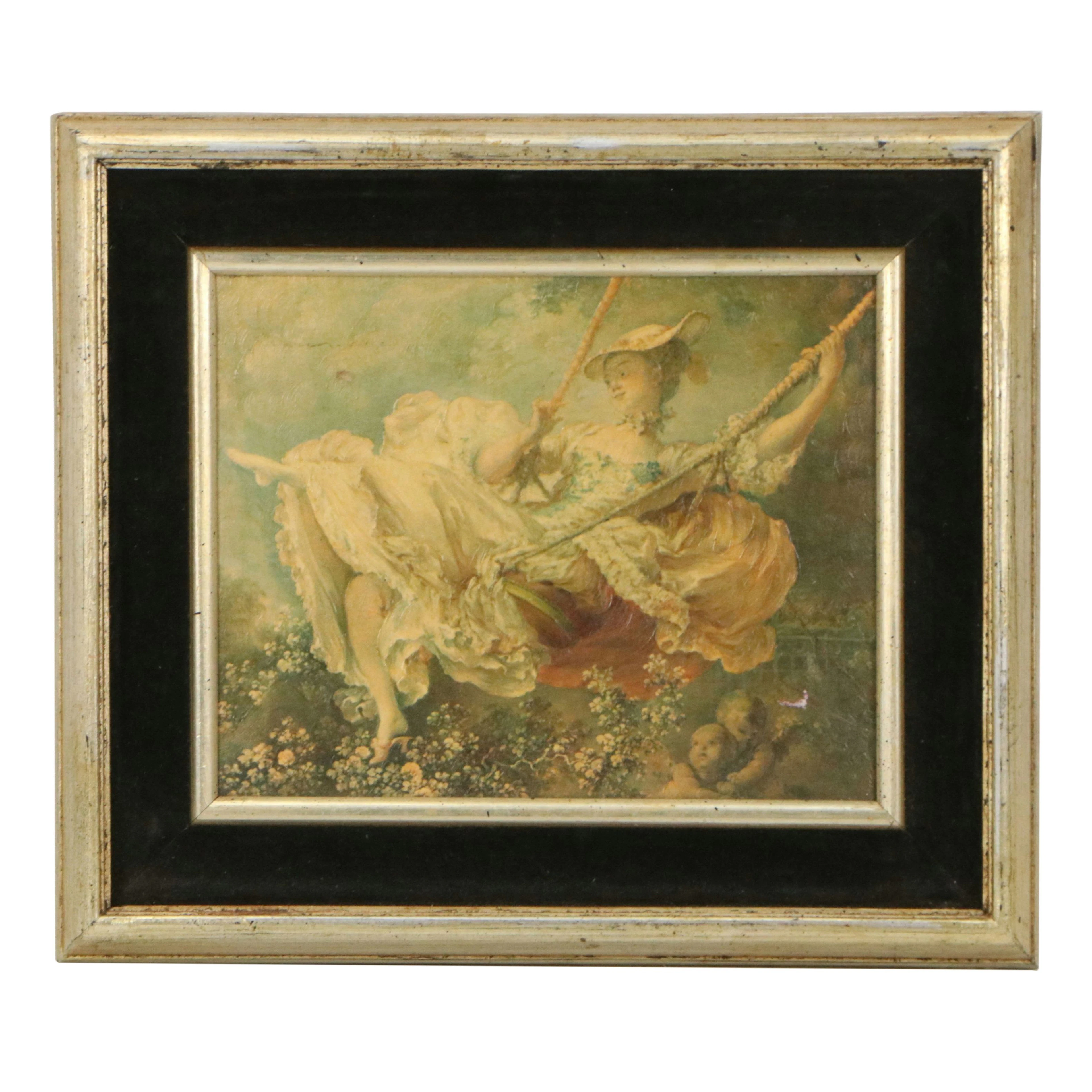 Collotype After Jean-Honoré Fragonard "The Swing," 20th Century
