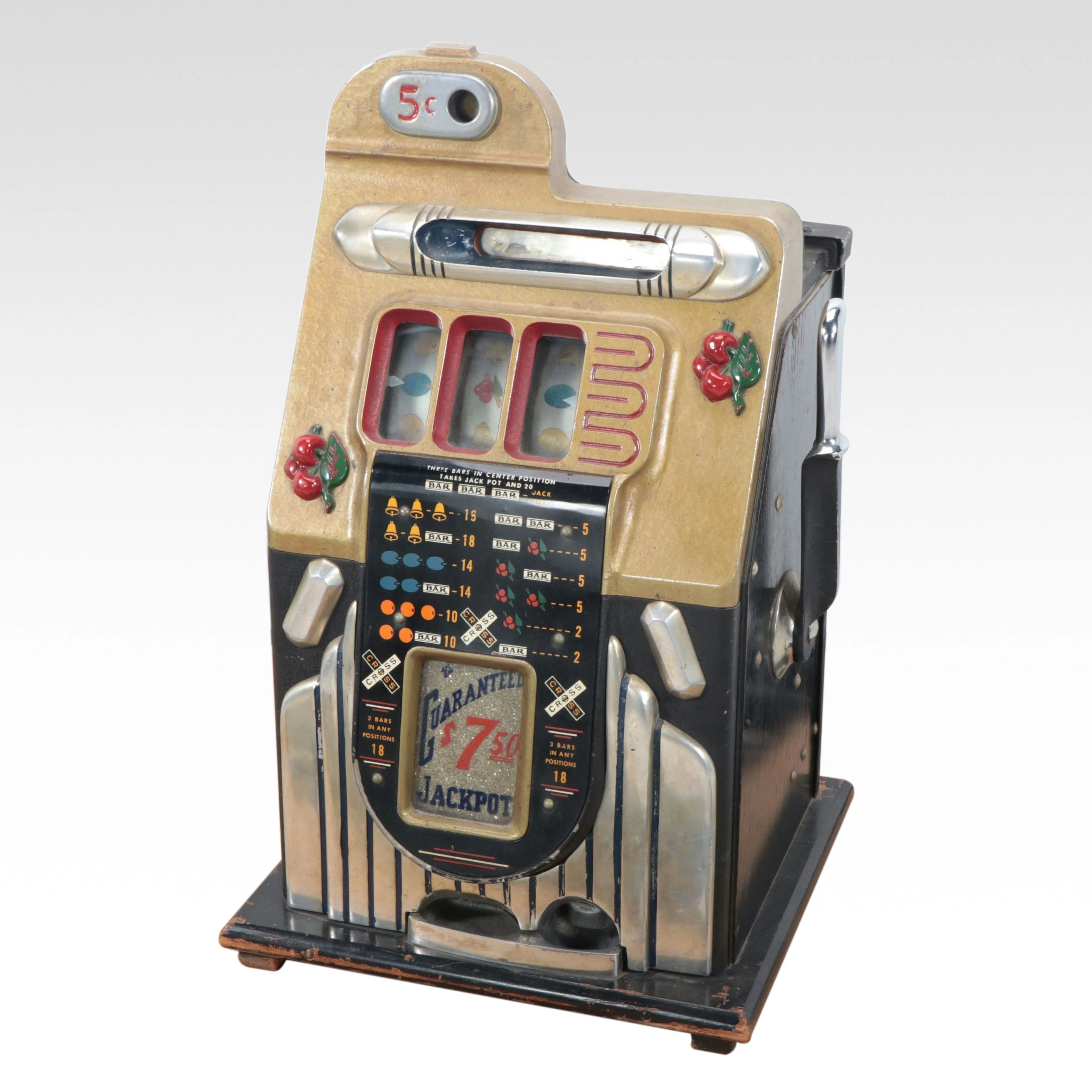 Mills Novelty Co. 5c Coin-Operated Slot Machine, Mid-20th Century