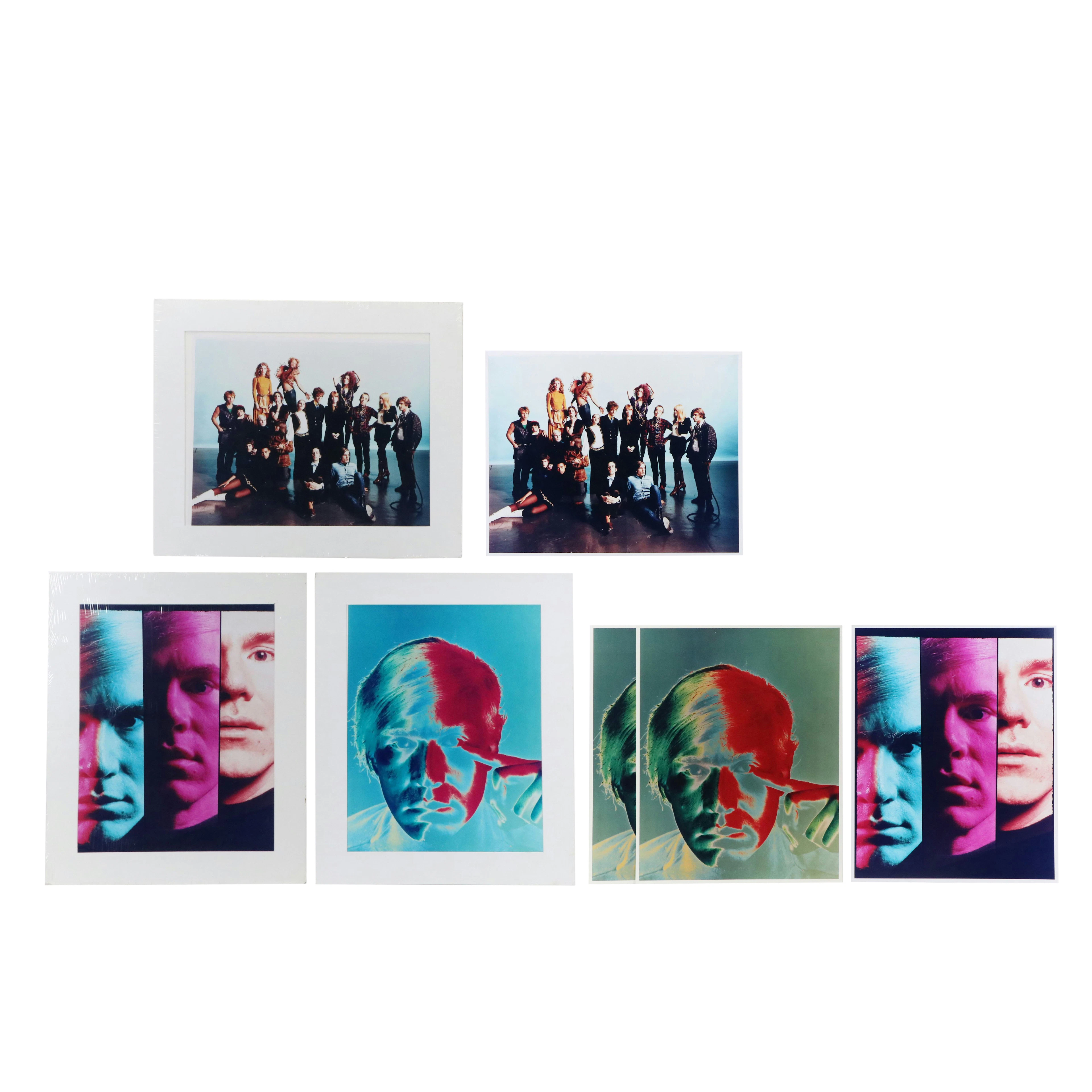 After Philippe Halsman Giclée Portraits of Andy Warhol and Factory, Circa 1989