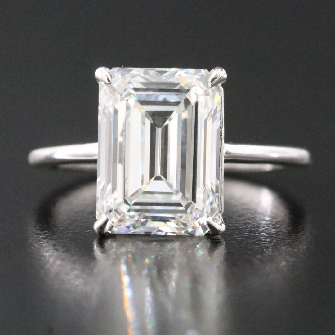 14K 5.02 CT Lab Grown Diamond Solitaire Ring with IGI Report