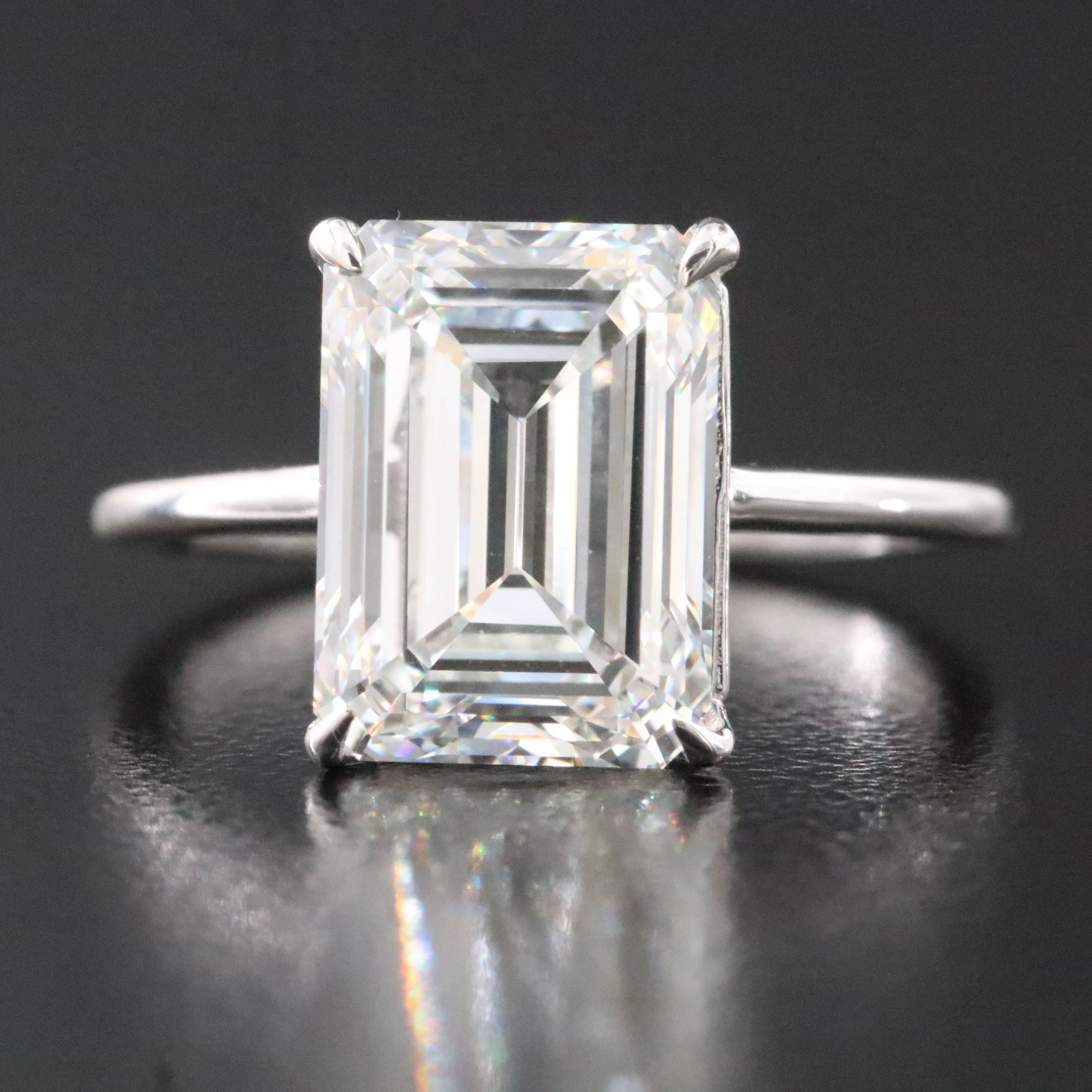 14K 5.02 CT Lab Grown Diamond Solitaire Ring with IGI Report
