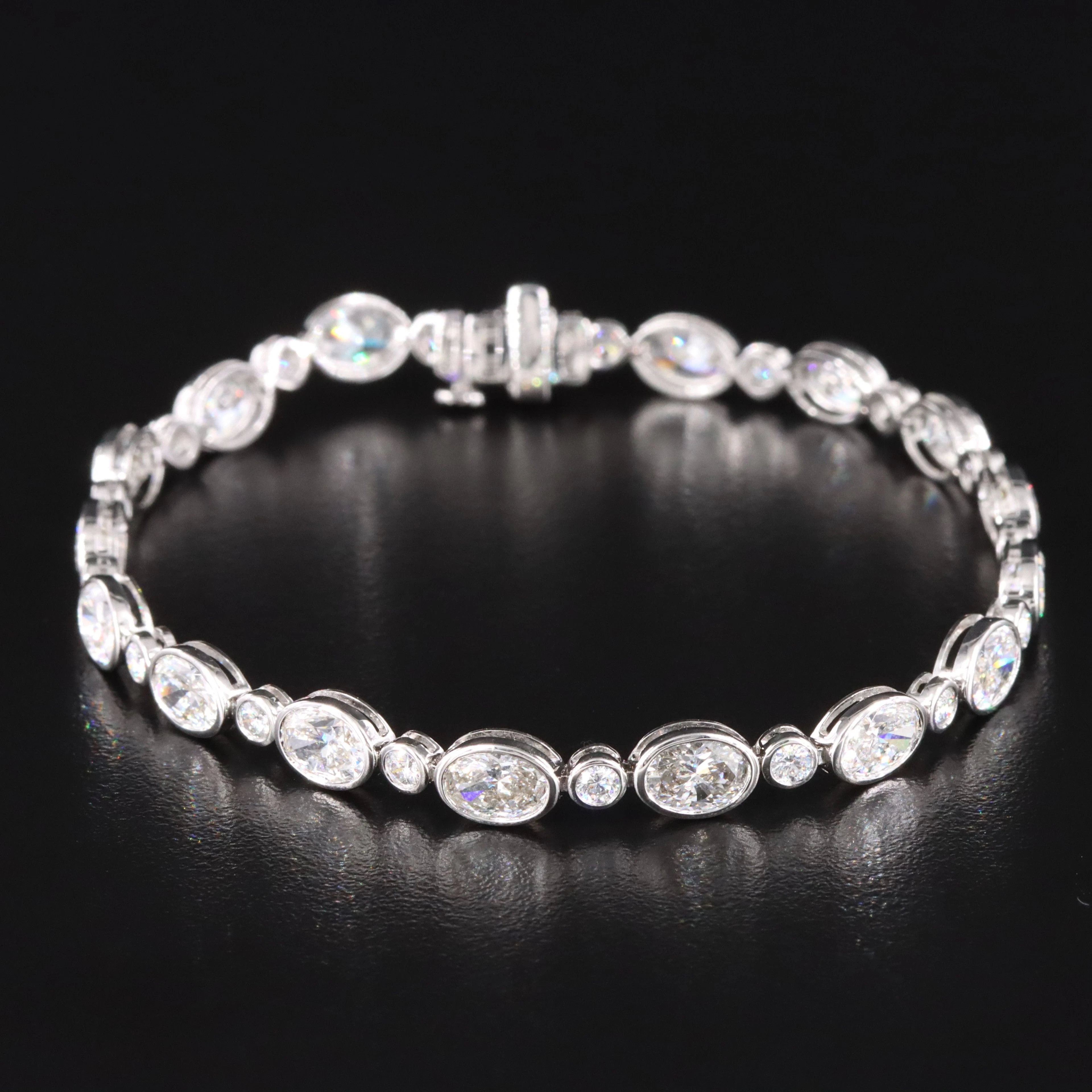 14K 8.00 CTW Lab Grown Diamond Bracelet with IGI Report