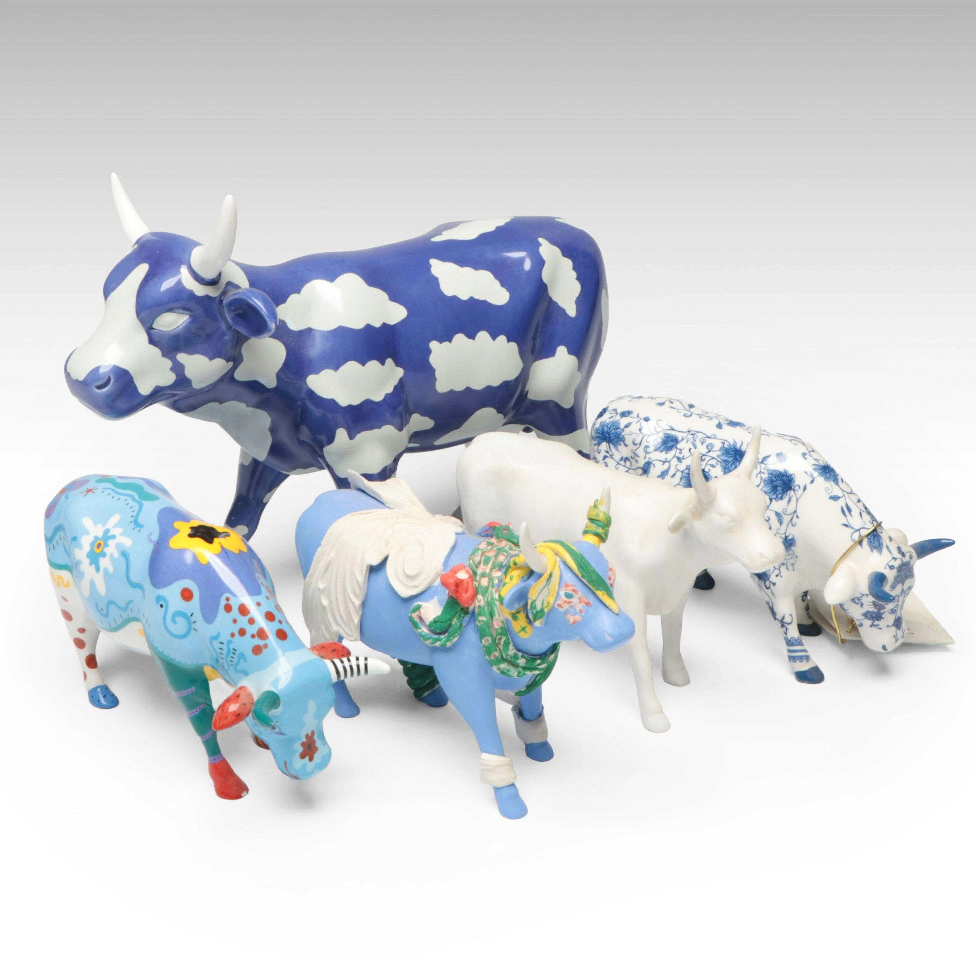 CowParade "China Cow," "Sky Cow" and More Cow Figurines