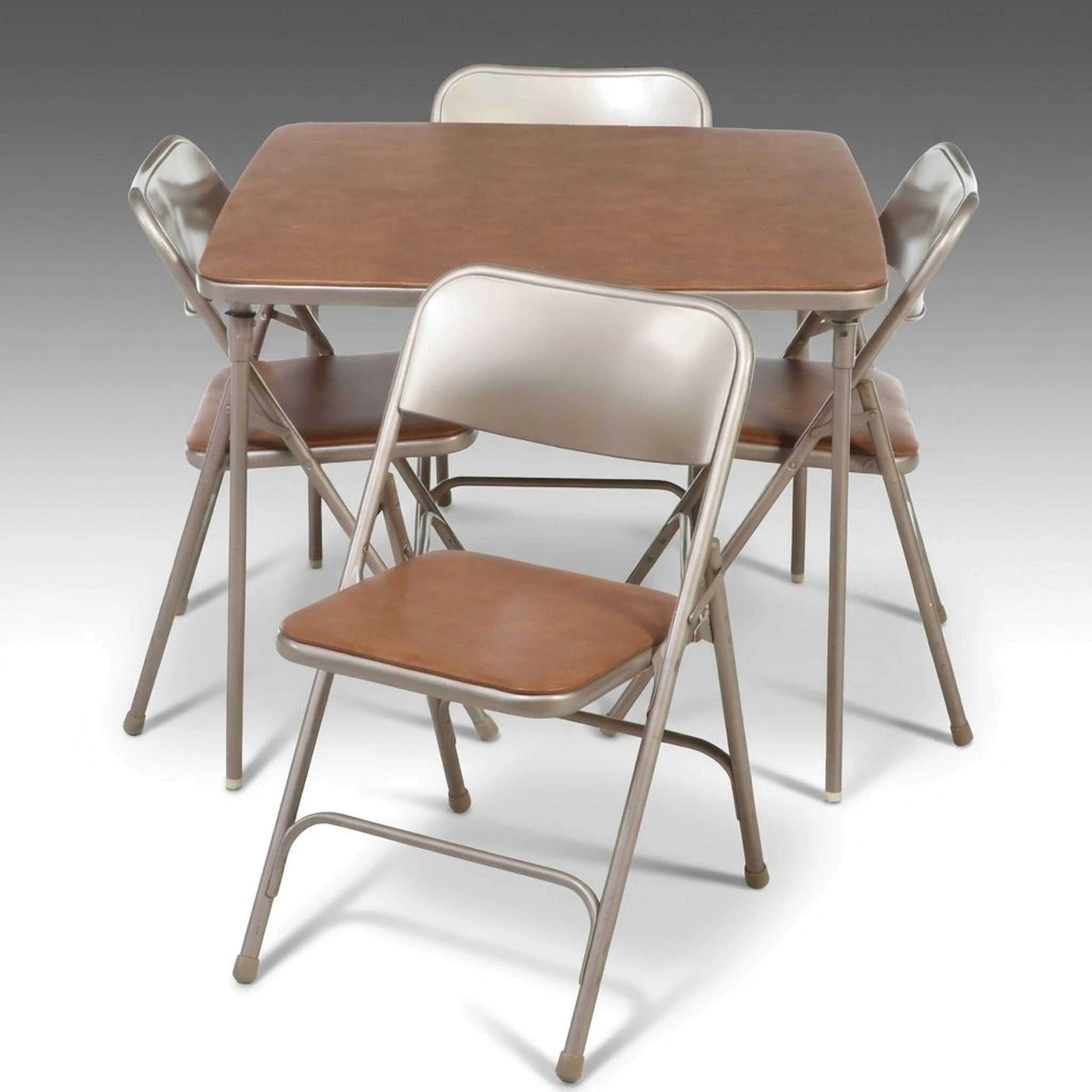 Samsonite Folding Table and Chairs, Mid to Late 20th Century