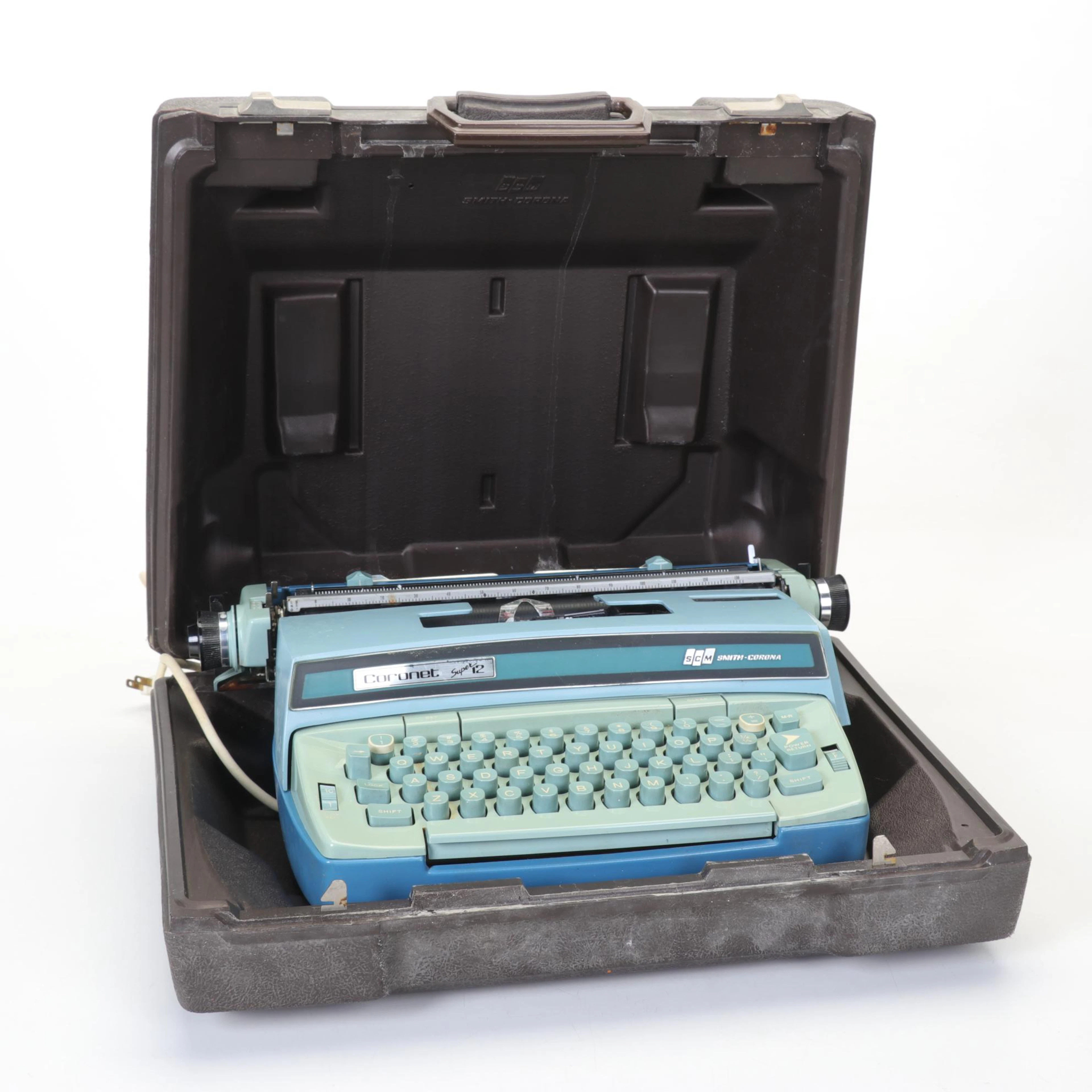 Smith-Corona Coronet Super 12 Portable Electric Typewriter