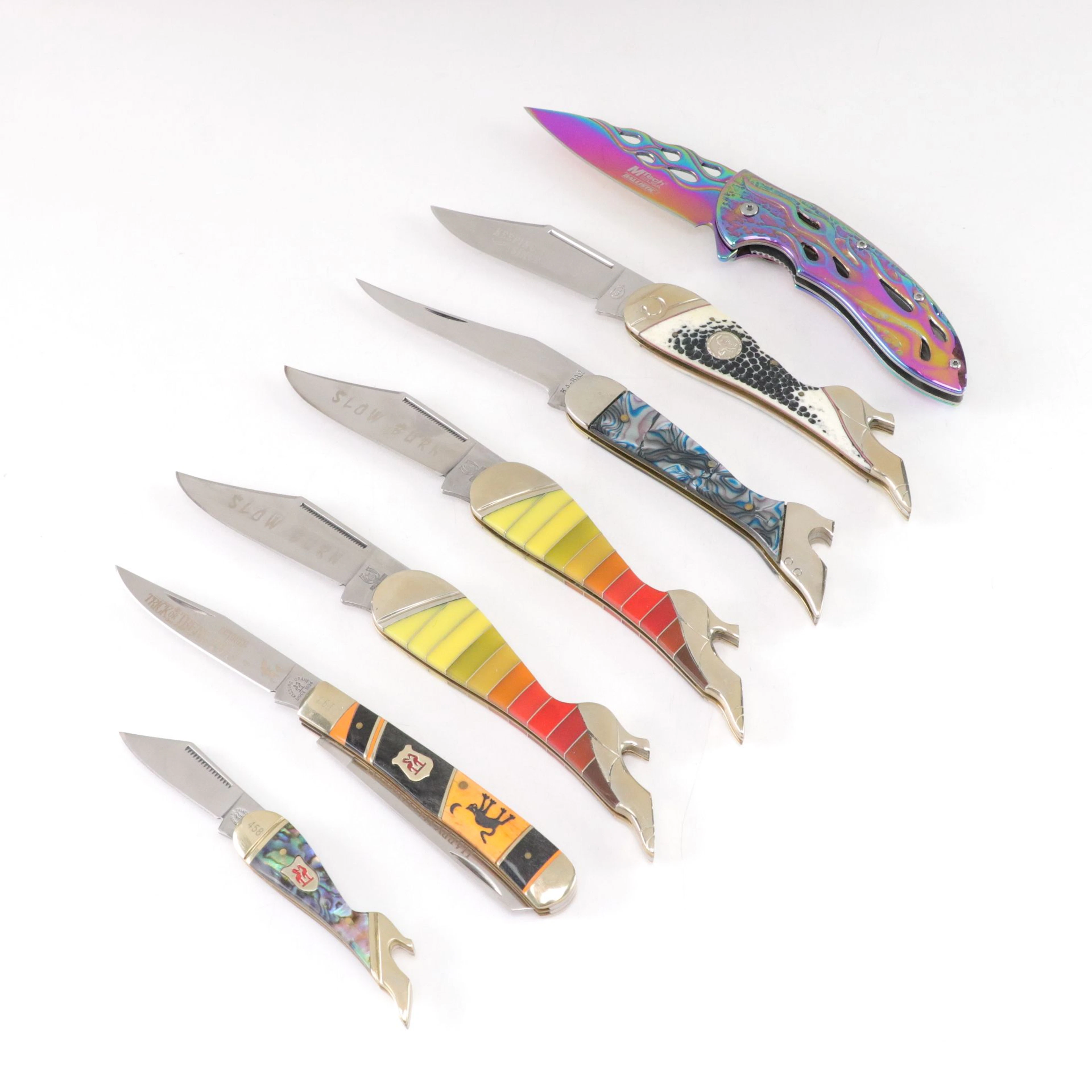 Lady Leg Folding Knife Collection Featuring Colt, Kissing Crane and More