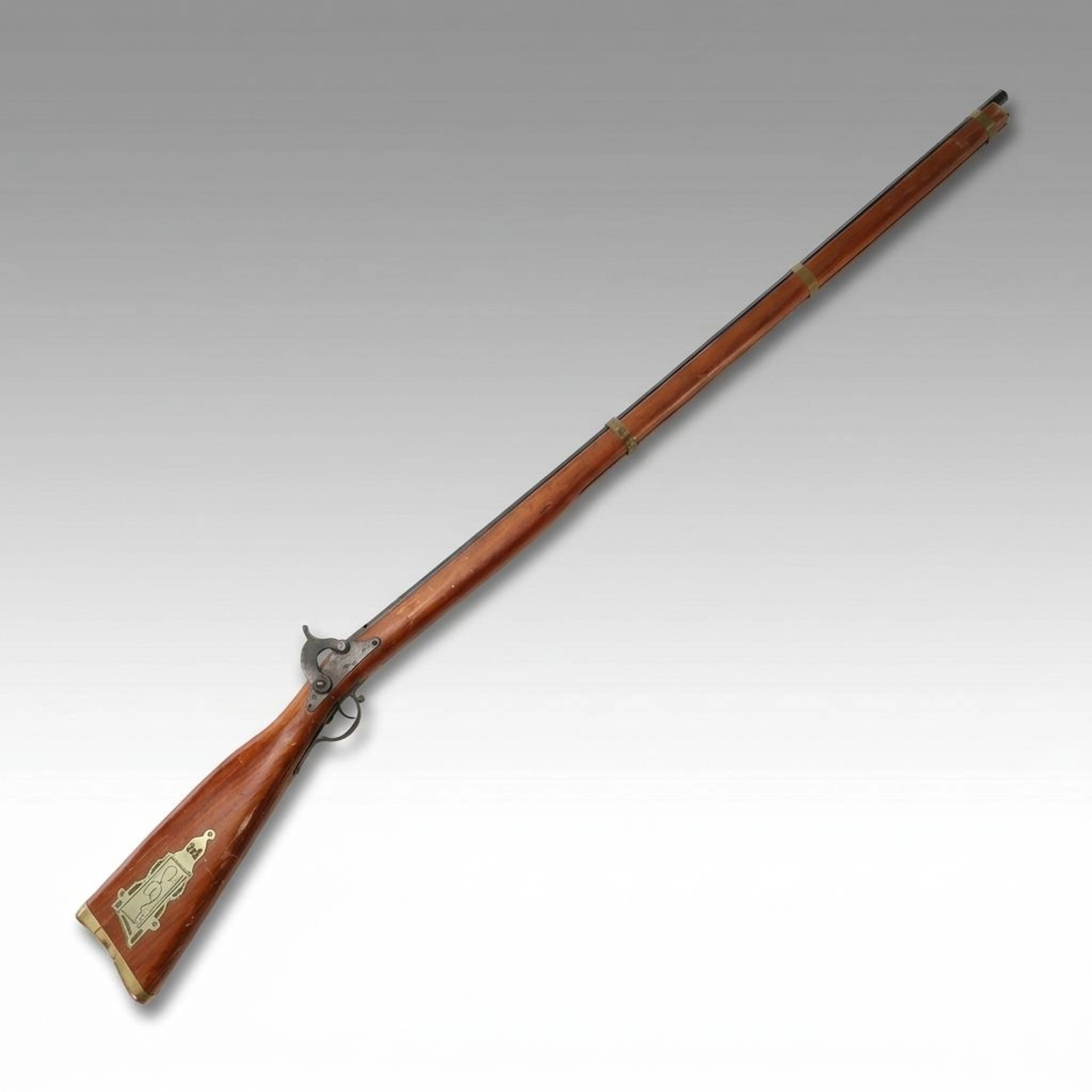 Parris Wooden Reproduction Long Rifle Toy, Mid-20th Century