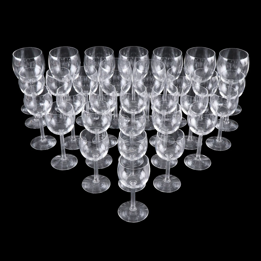 Fostoria "Classic" Glass Water Goblets and Wine Glasses, 1934-1965