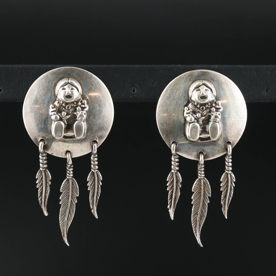 Carol Felley Sterling Storyteller Earrings