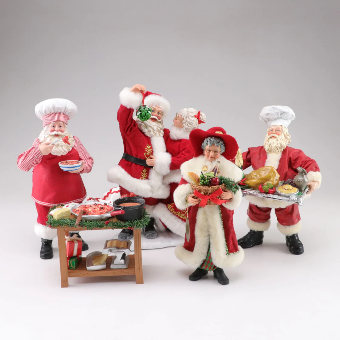 Kurt Adler Holiday Cook with Department 56 Figurines