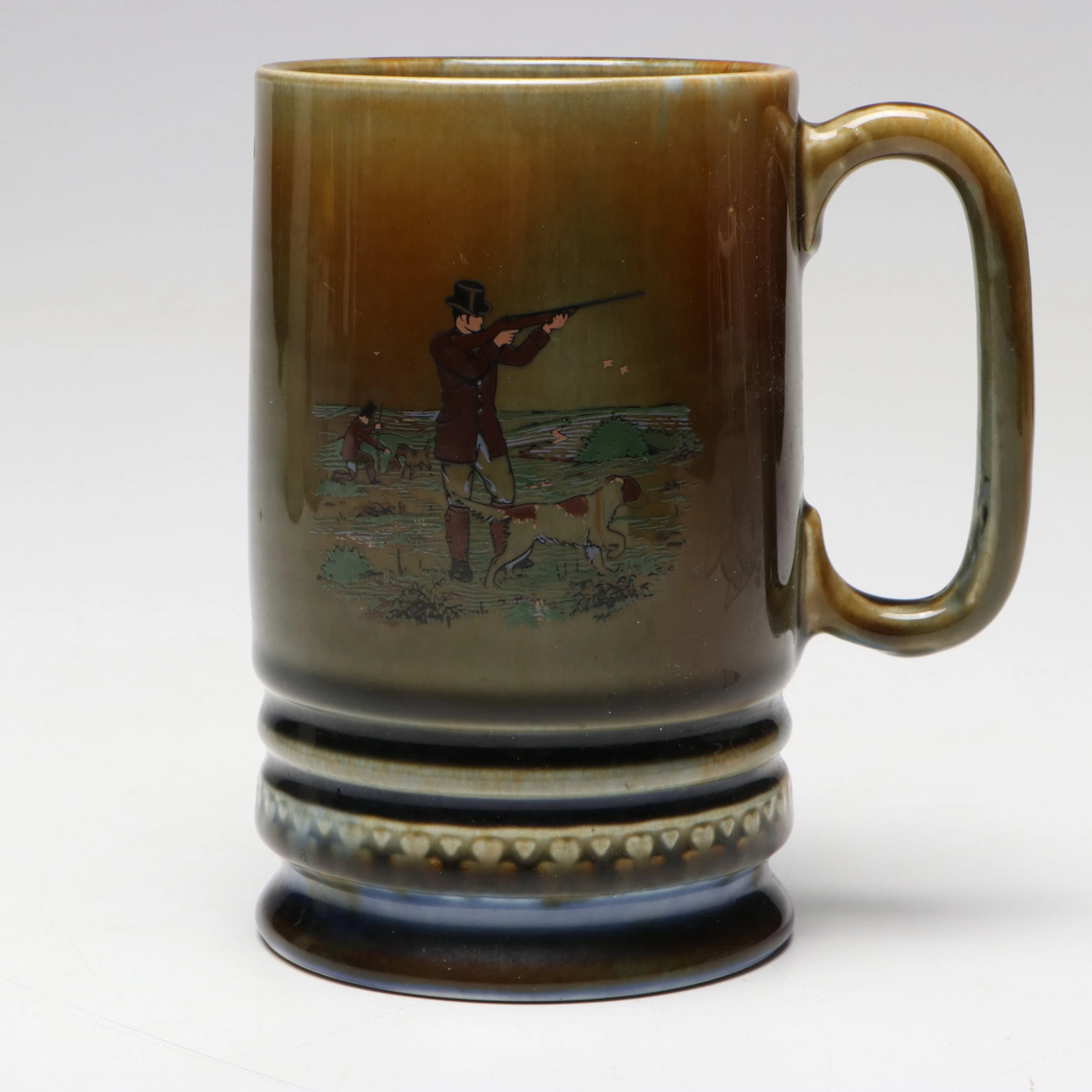 Wade Pottery Shamrock Motif Stein with "My Wild Irish Rose" Music Maker