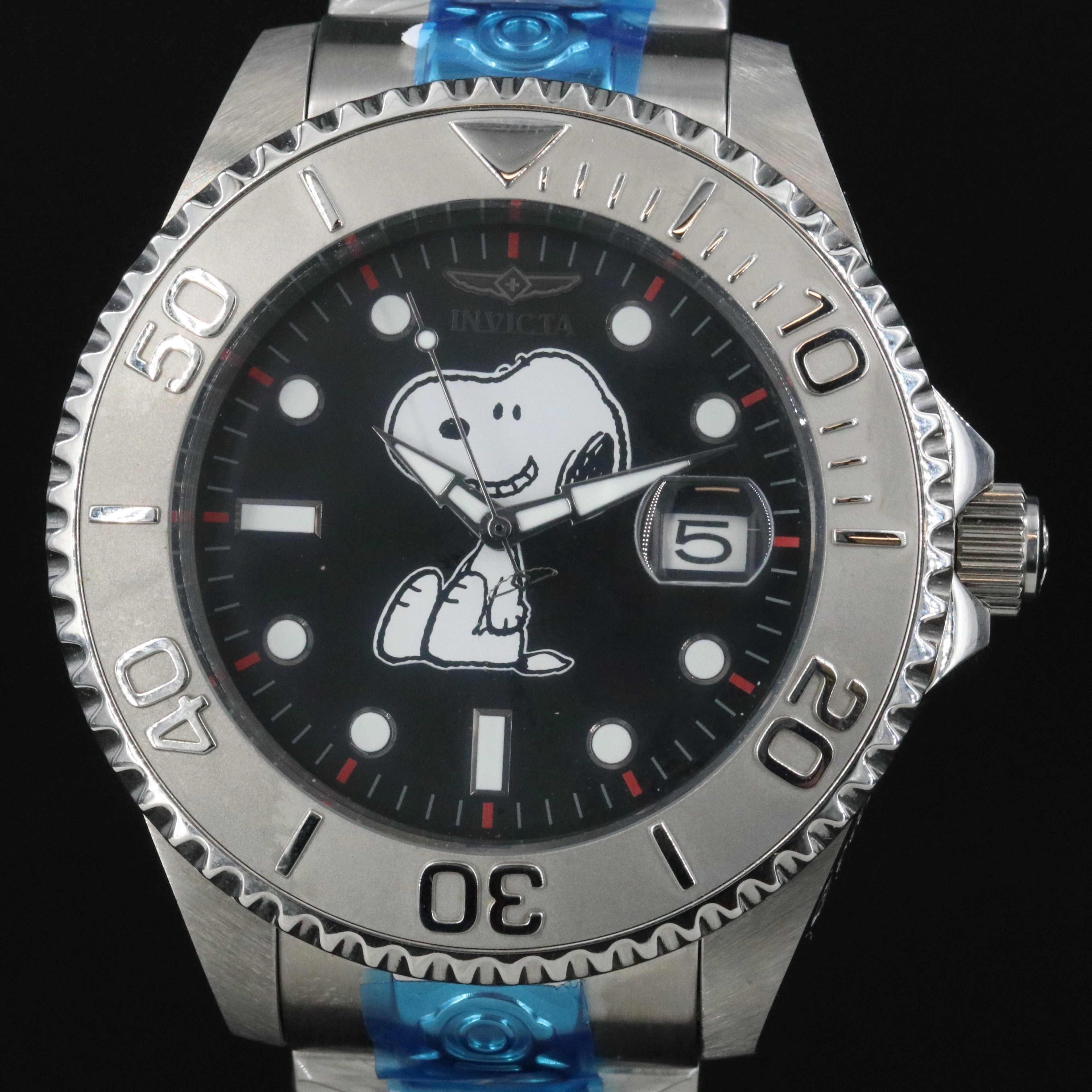 Invicta Grand Diver Peanuts Collection Stainless Steel Automatic Watch # 24813