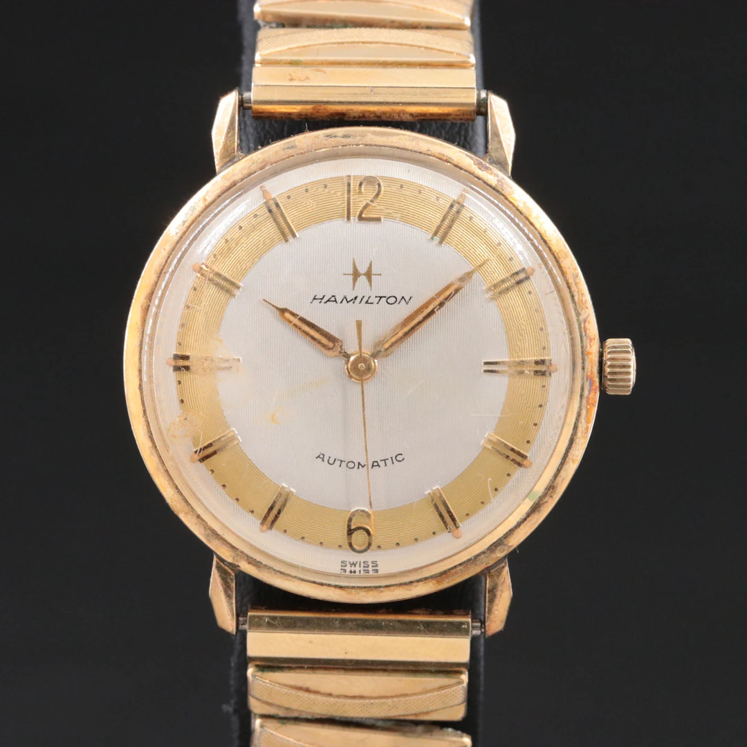 Hamilton Kinematic II Gold Tone Automatic Dress Watch