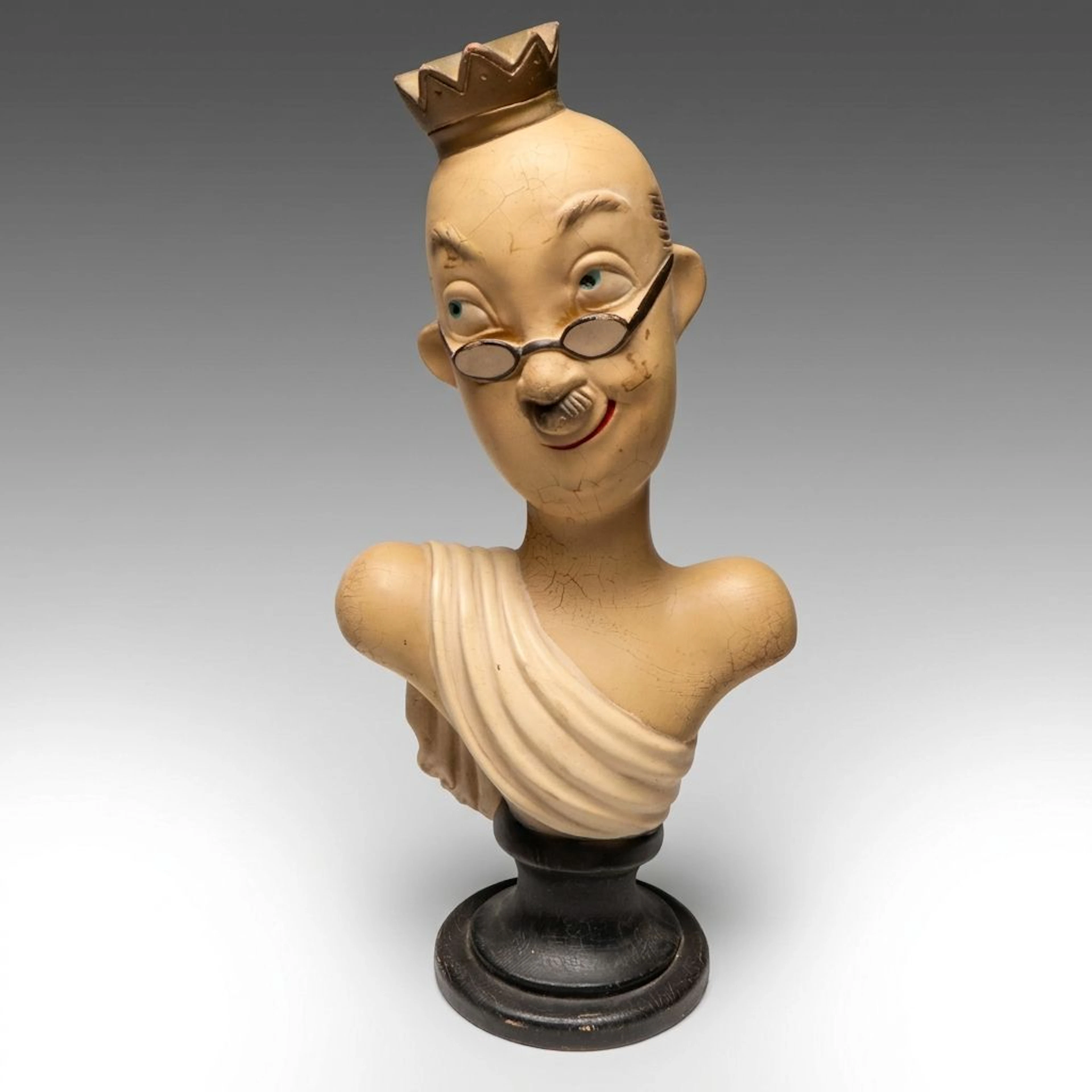 Plaster Bust of Man